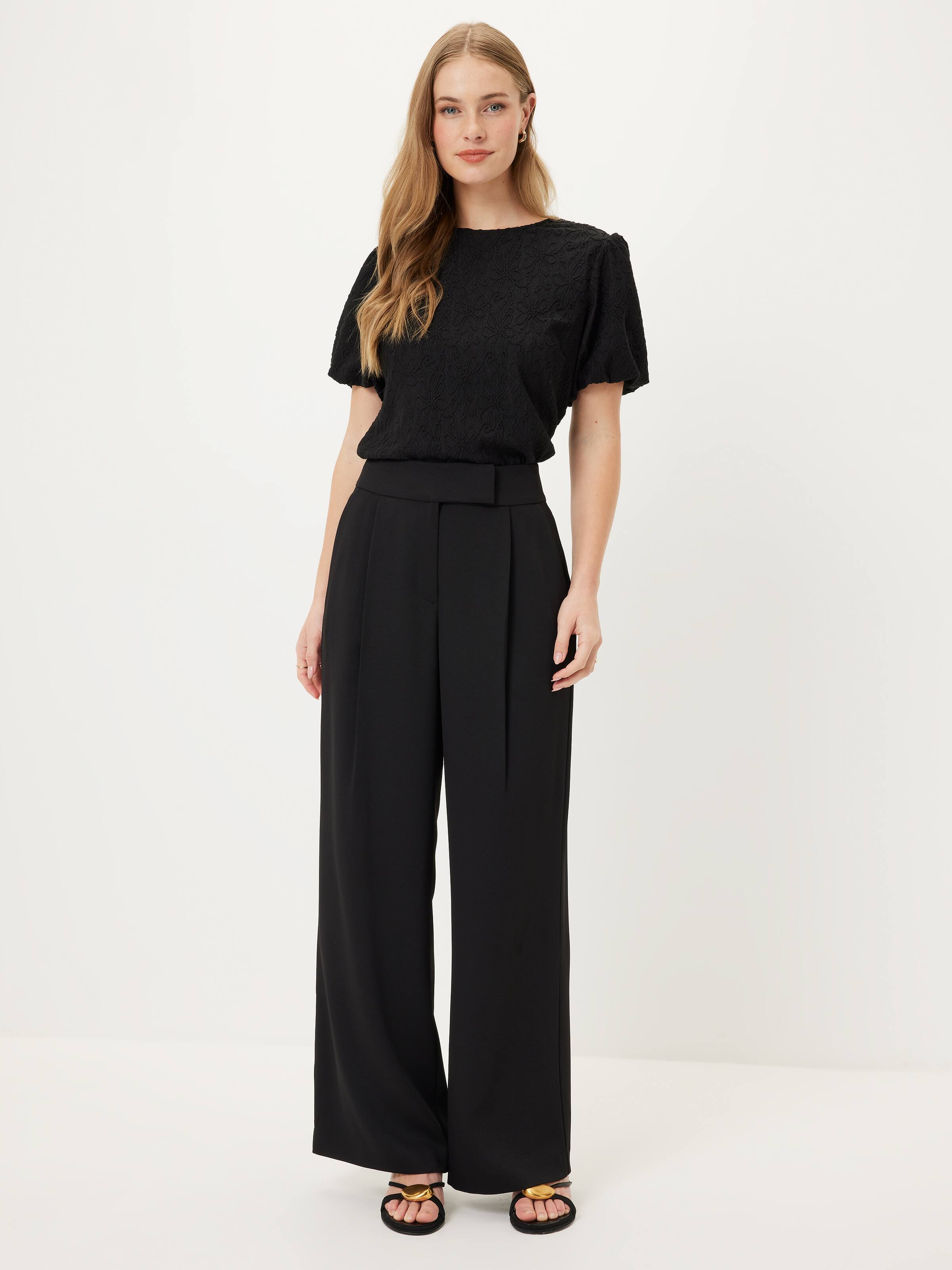 Eva Textured Puff Sleeve Tee
