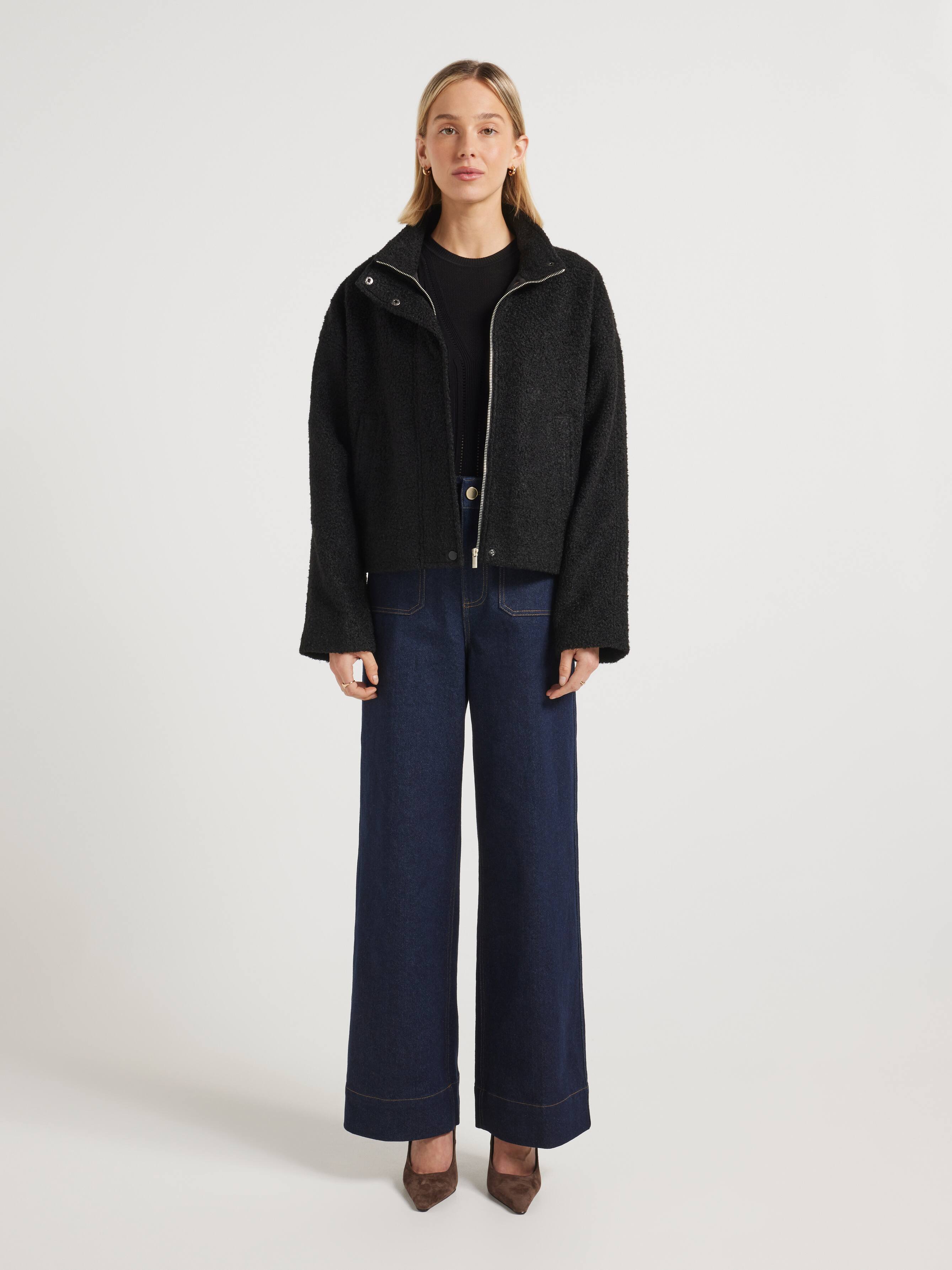 Zara Funnel Neck Shacket
