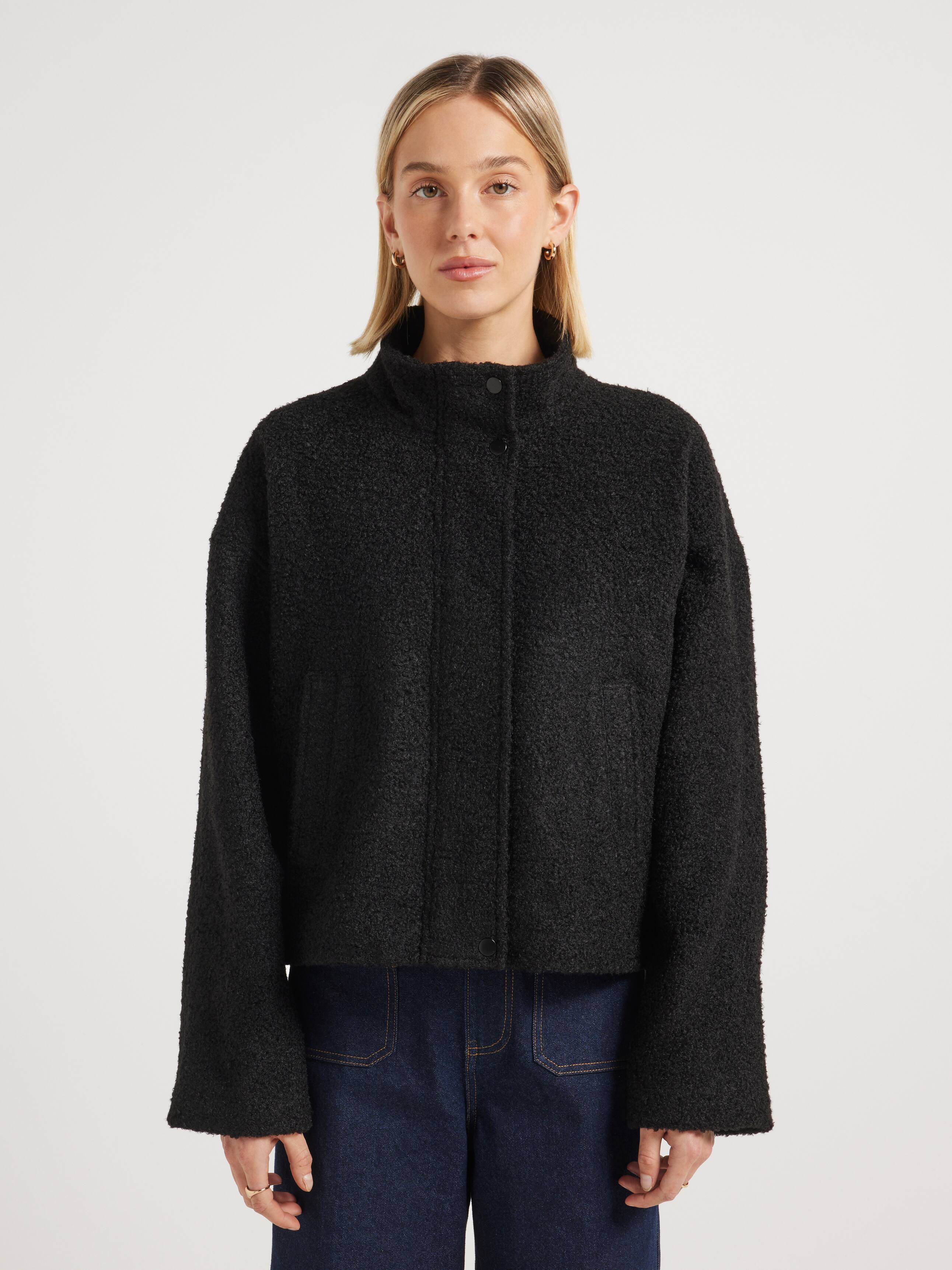 Zara Funnel Neck Shacket