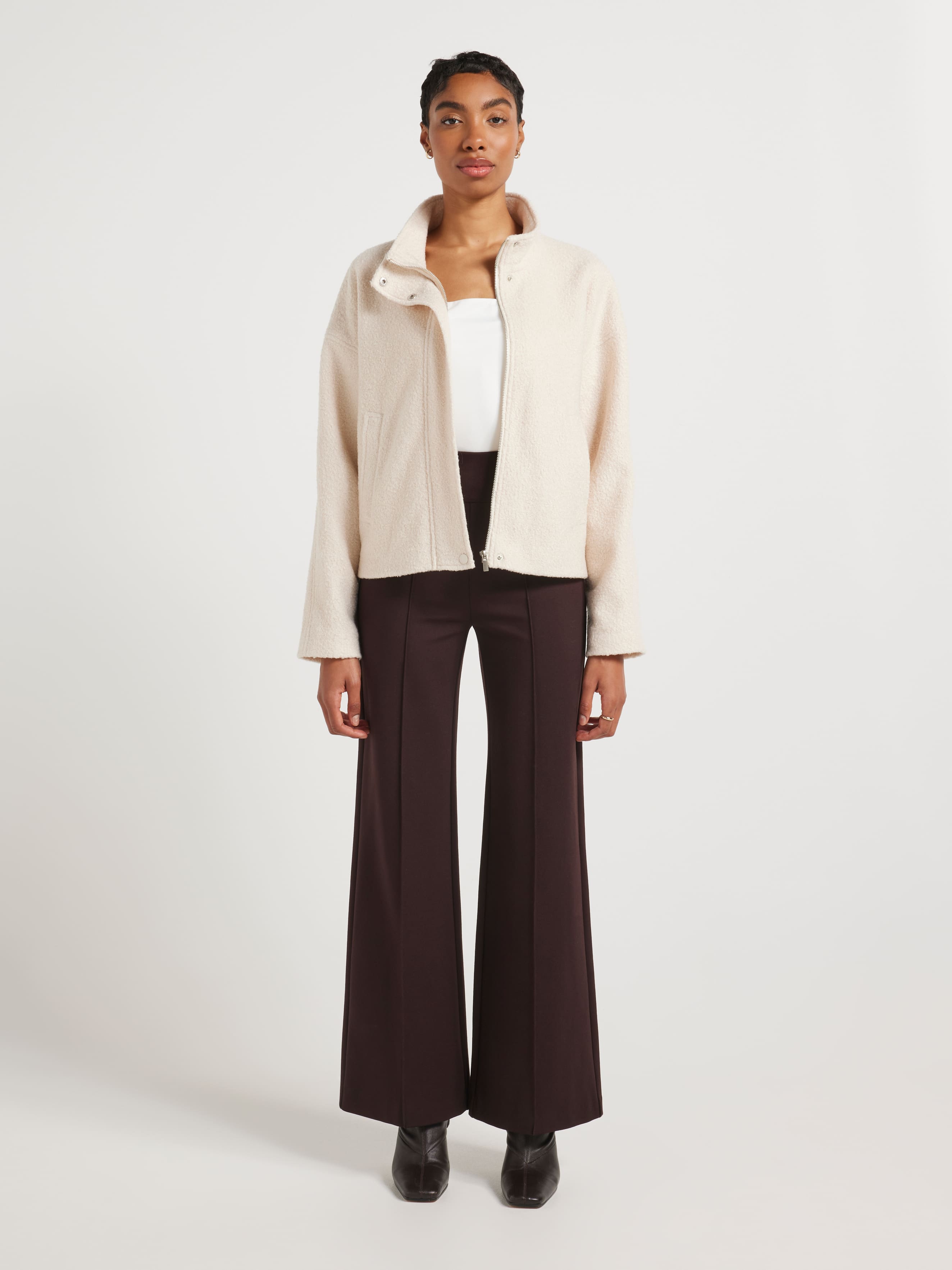 Zara Funnel Neck Shacket