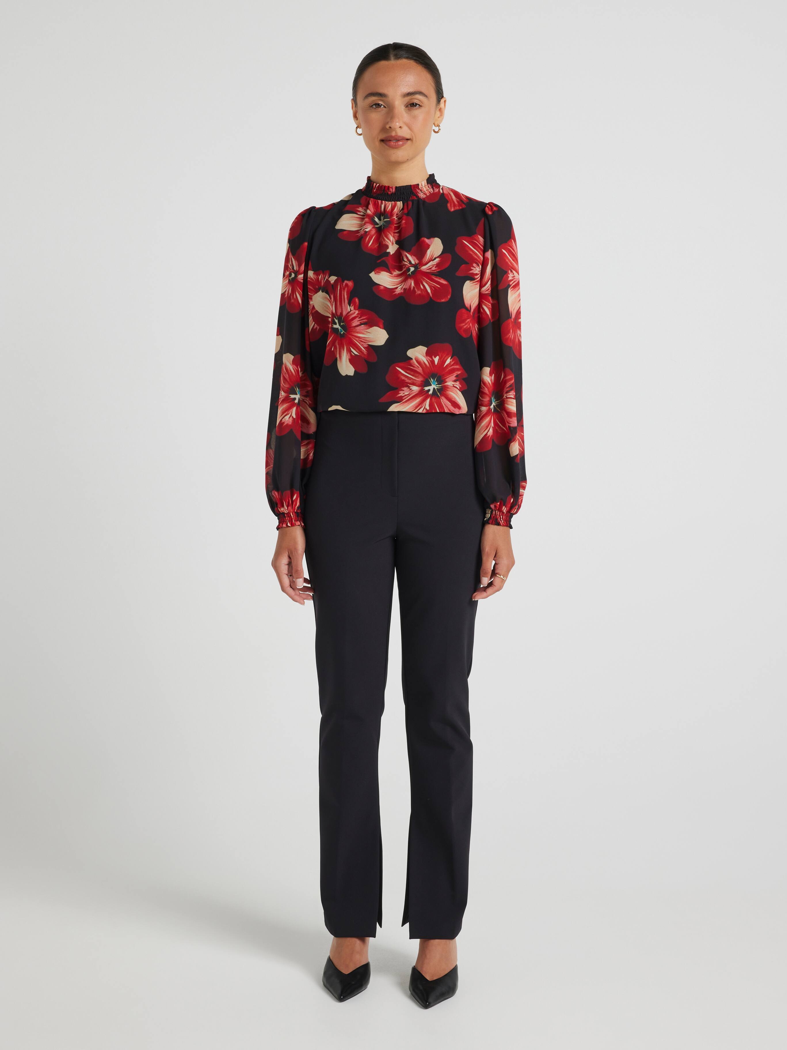 Sasha Shirred Neck Blouse