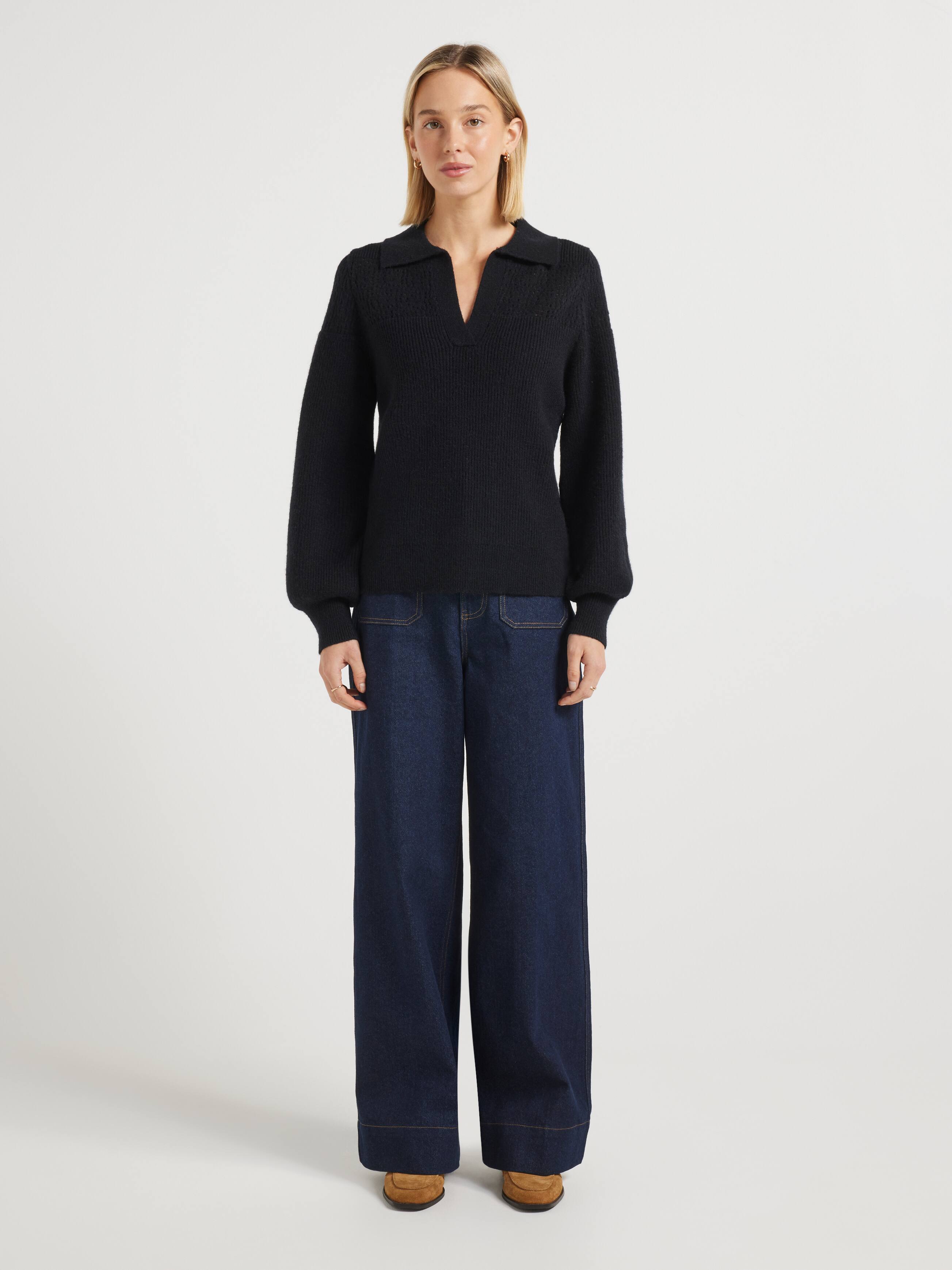Sutton Crochet Shoulder Jumper