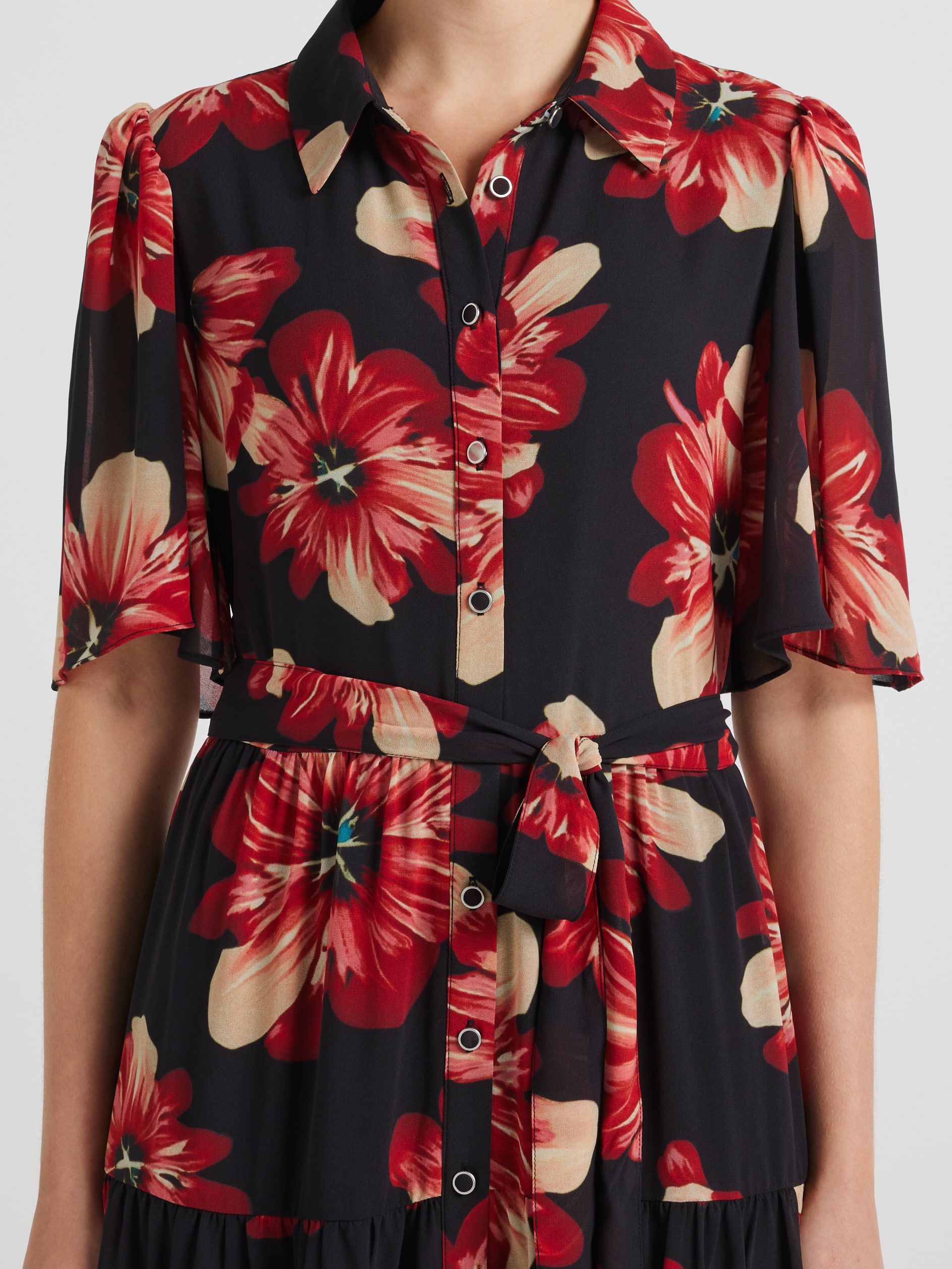 Ally Flutter Sleeve Dress