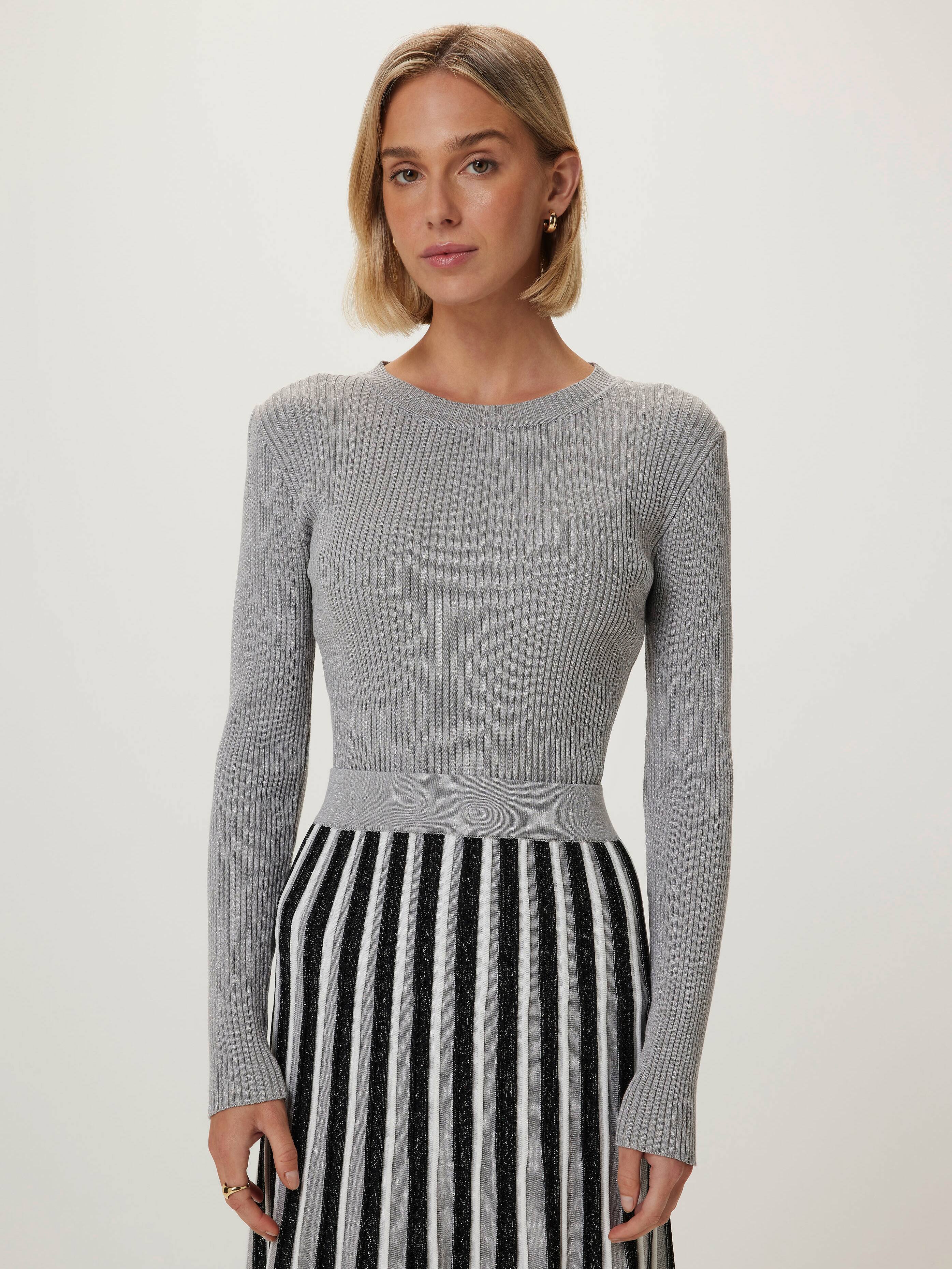 Lurex Savanna Long Sleeve Knit