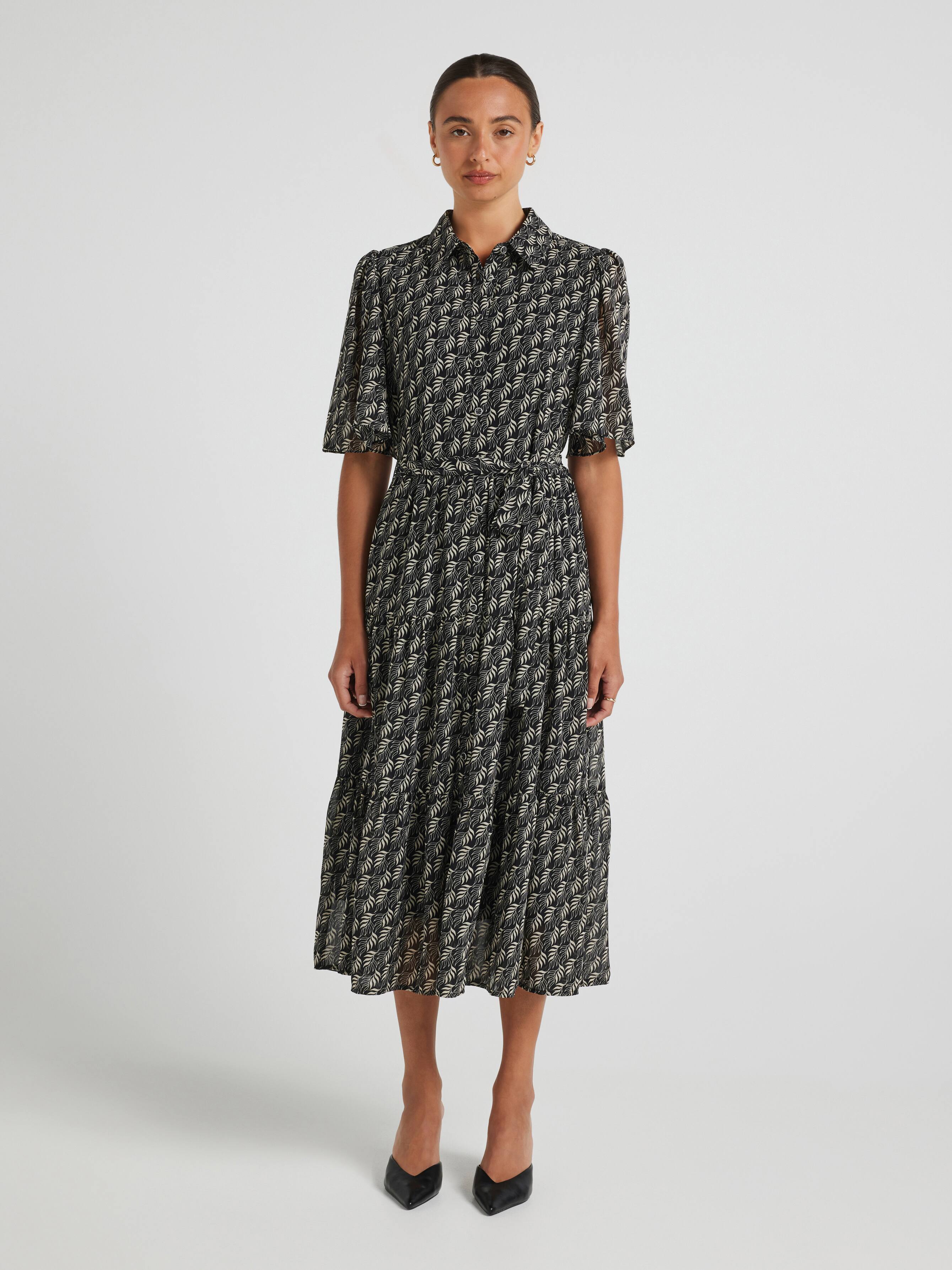 Ally Flutter Sleeve Dress
