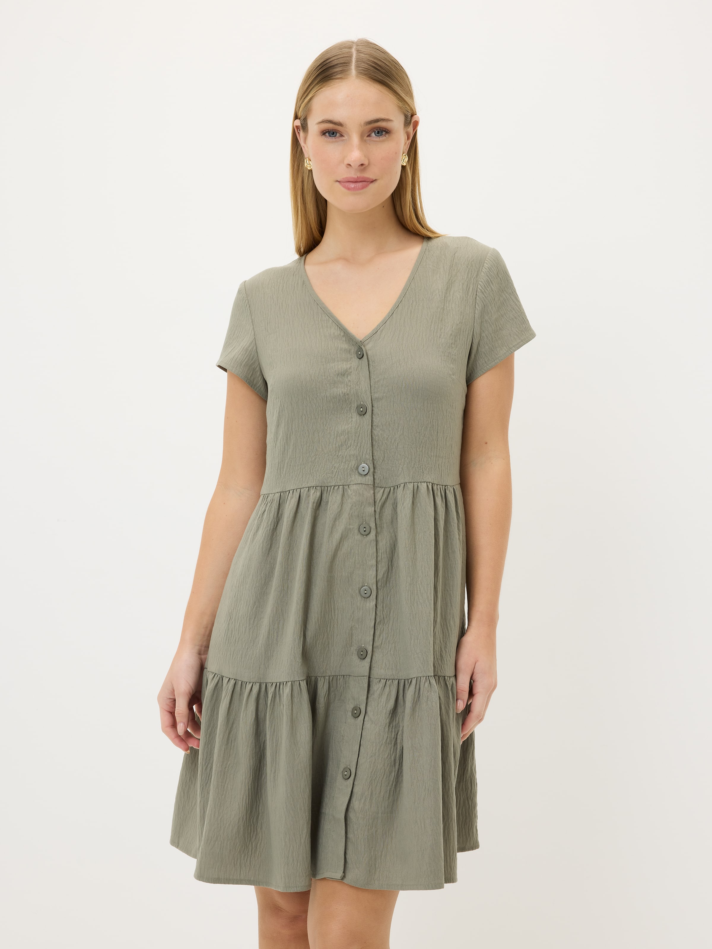 Erica Tiered Short Sleeve Dress