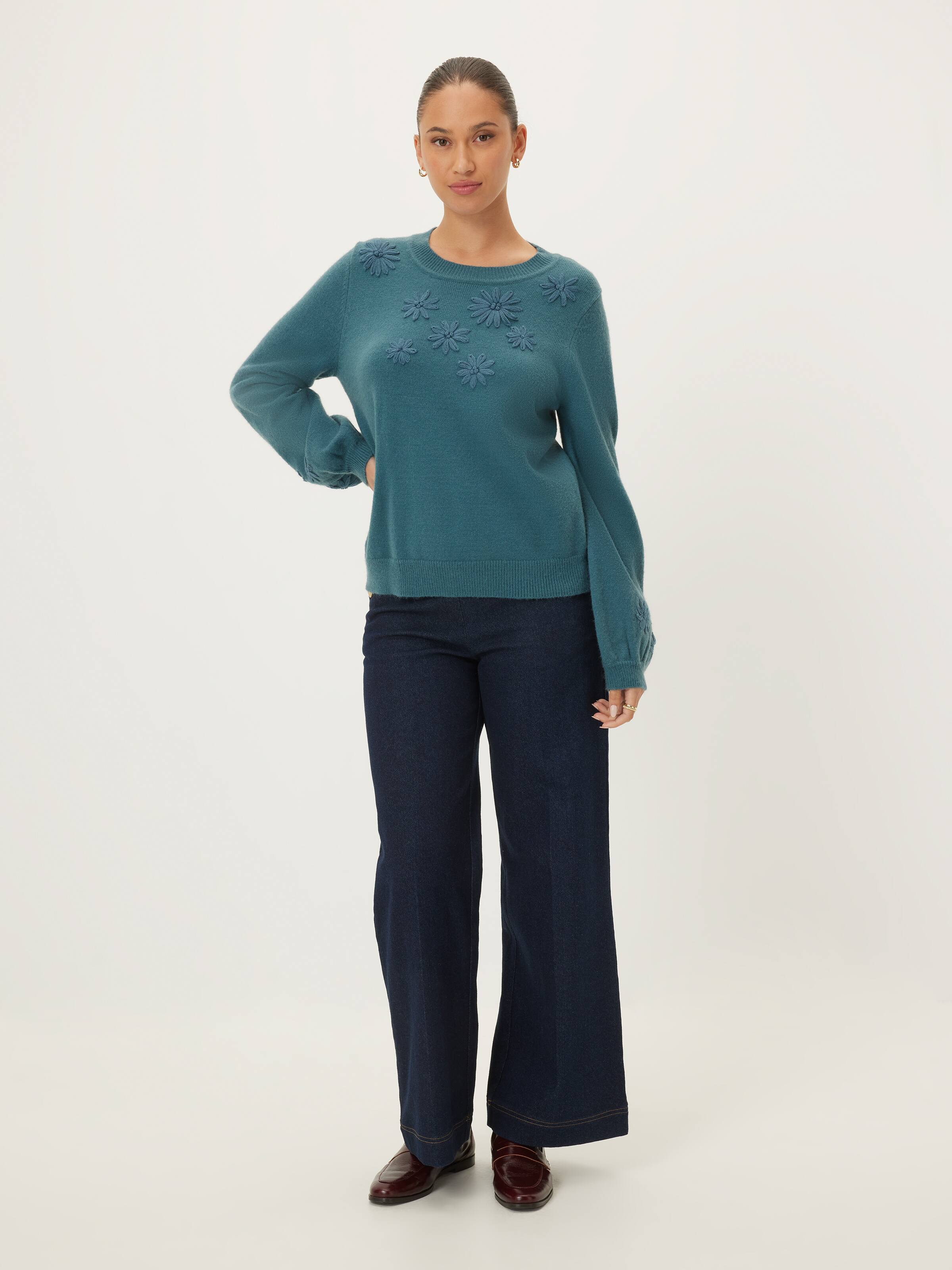 Frankie Flower Knit Jumper