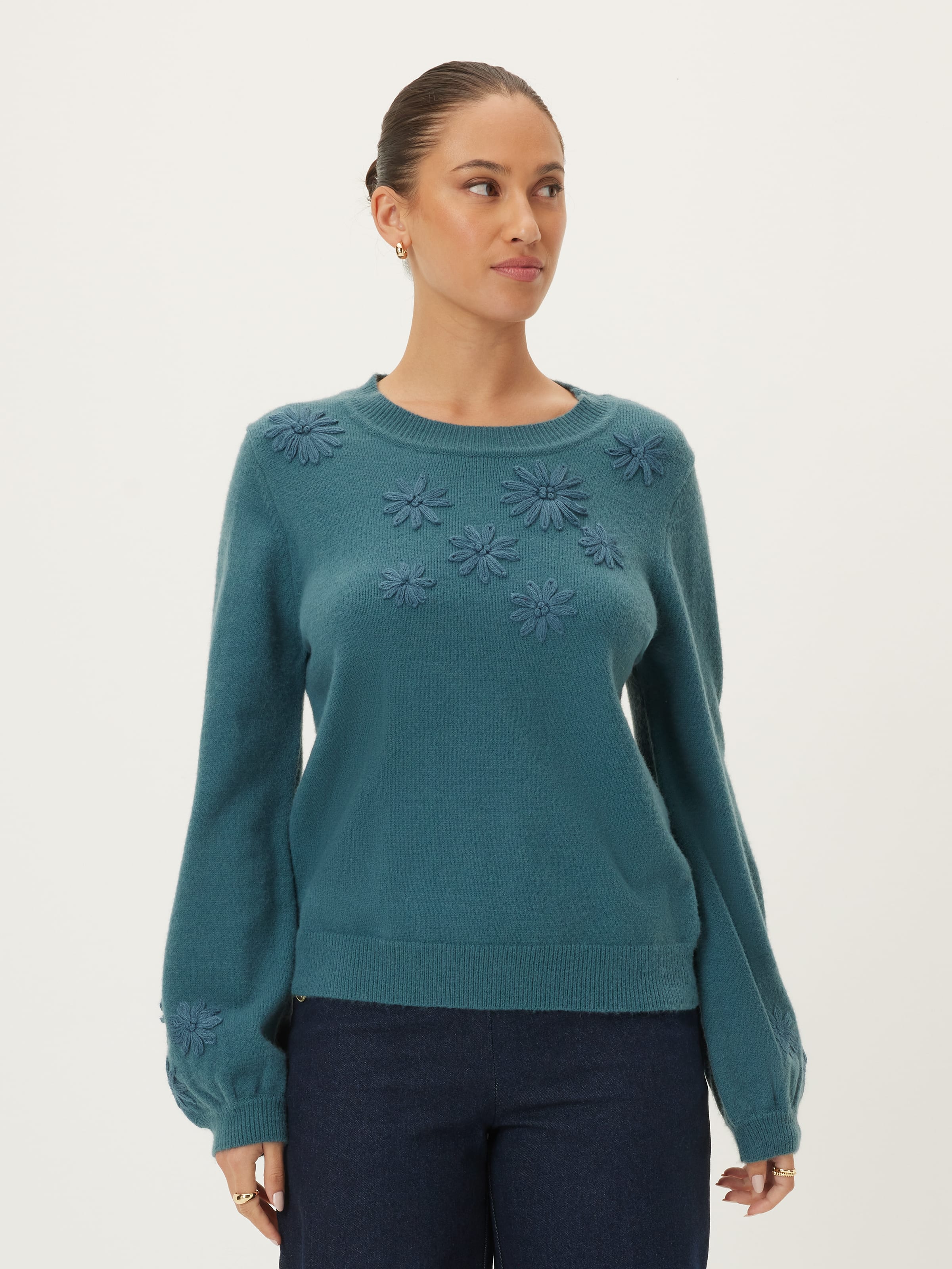 Frankie Flower Knit Jumper