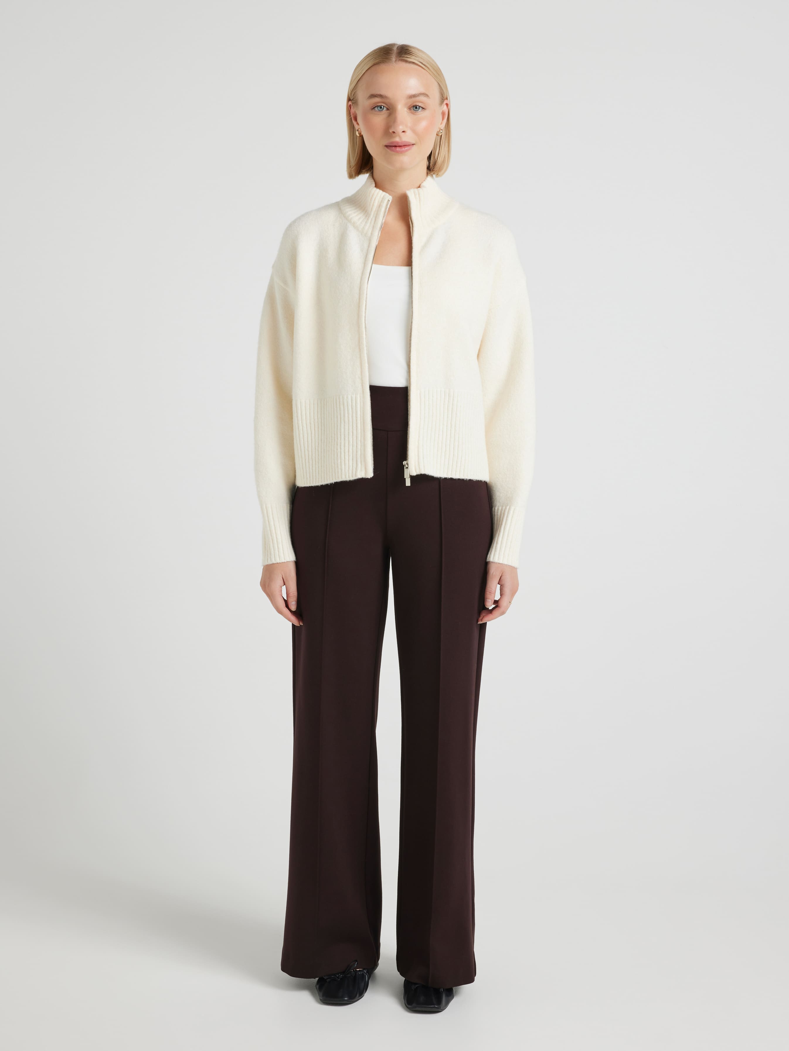Zola Zip Up Knit Jumper