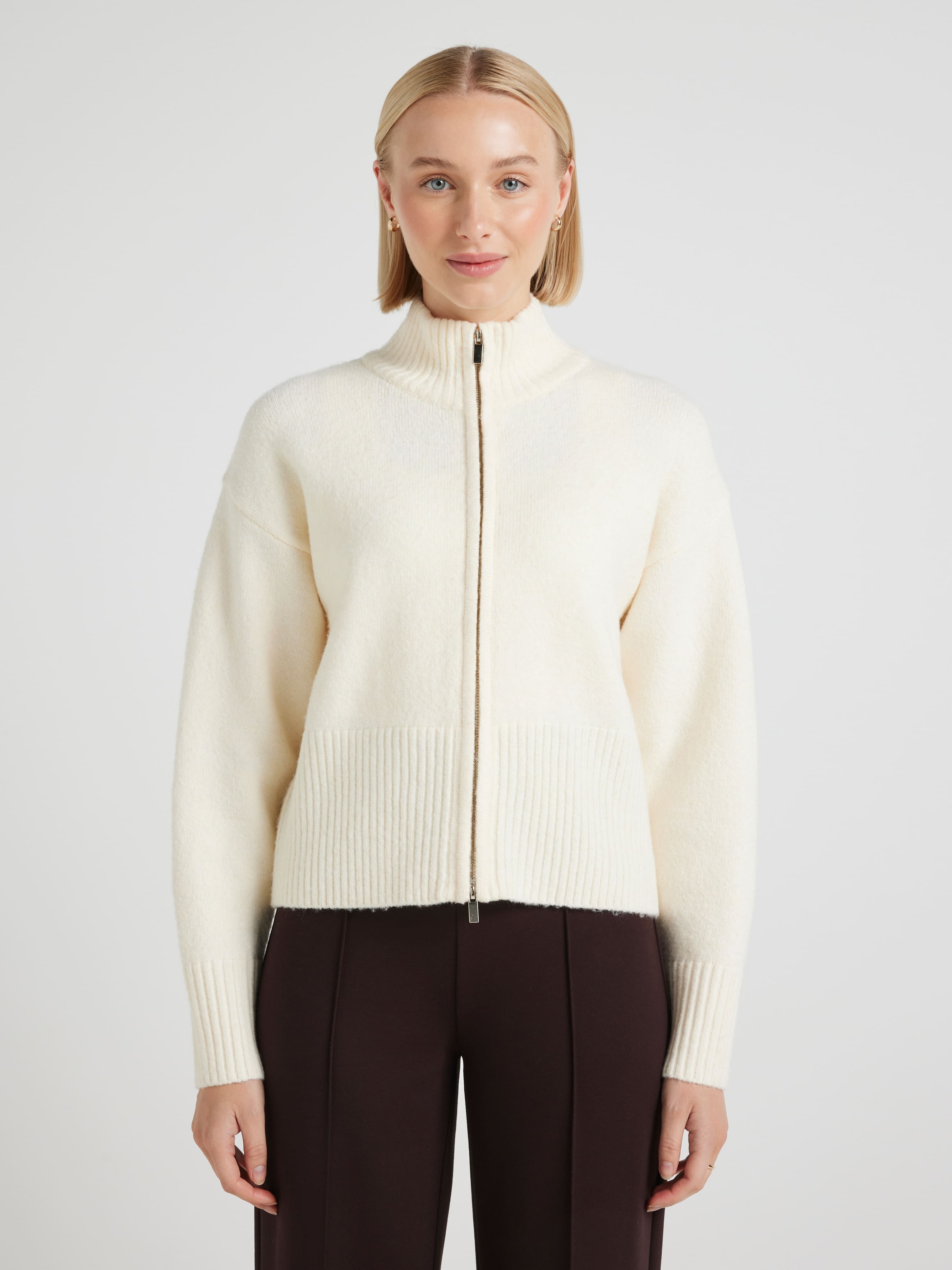 Zola Zip Up Knit Jumper