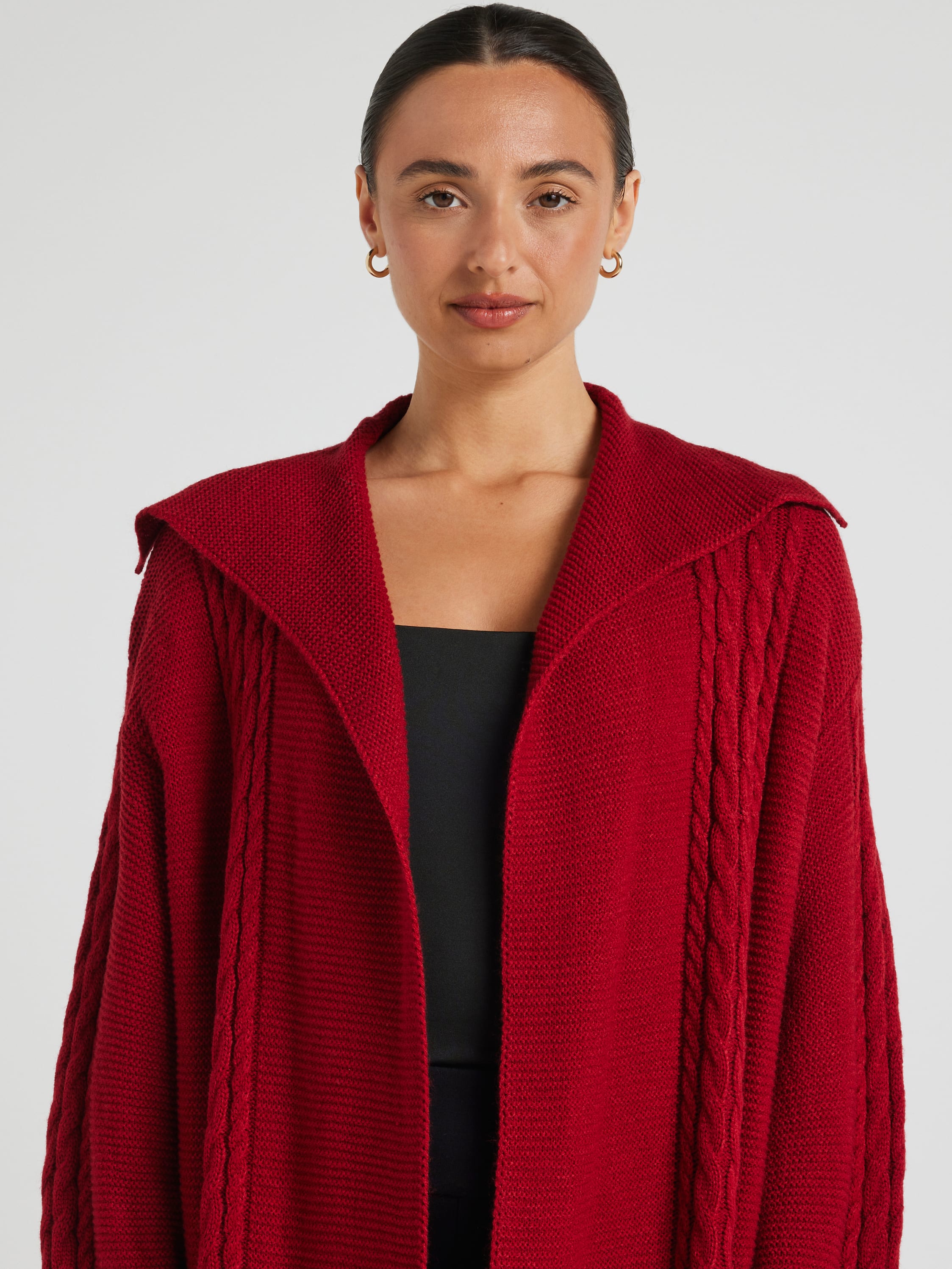 Cable Knit Cardi Coat
