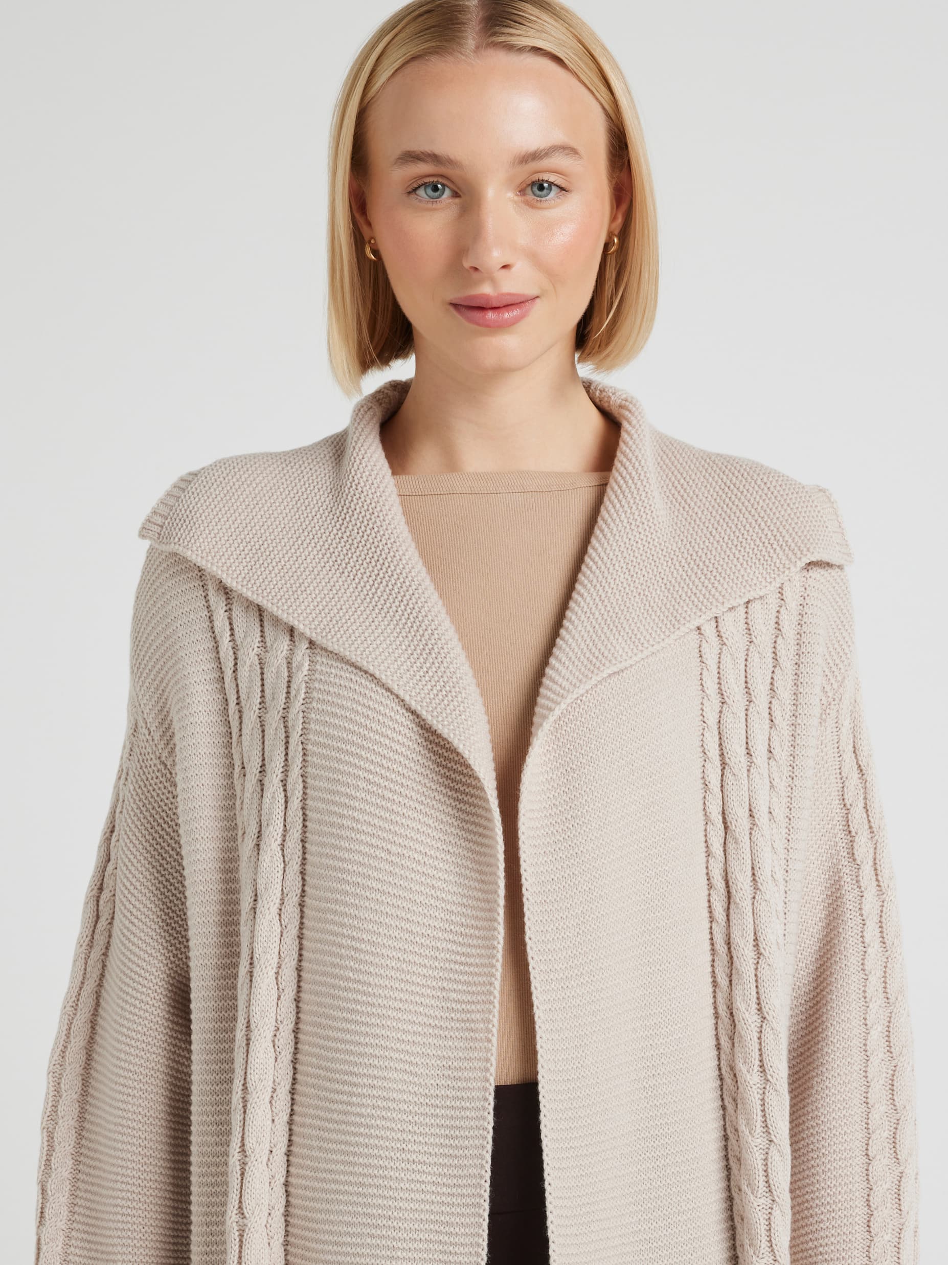 Cable Knit Cardi Coat