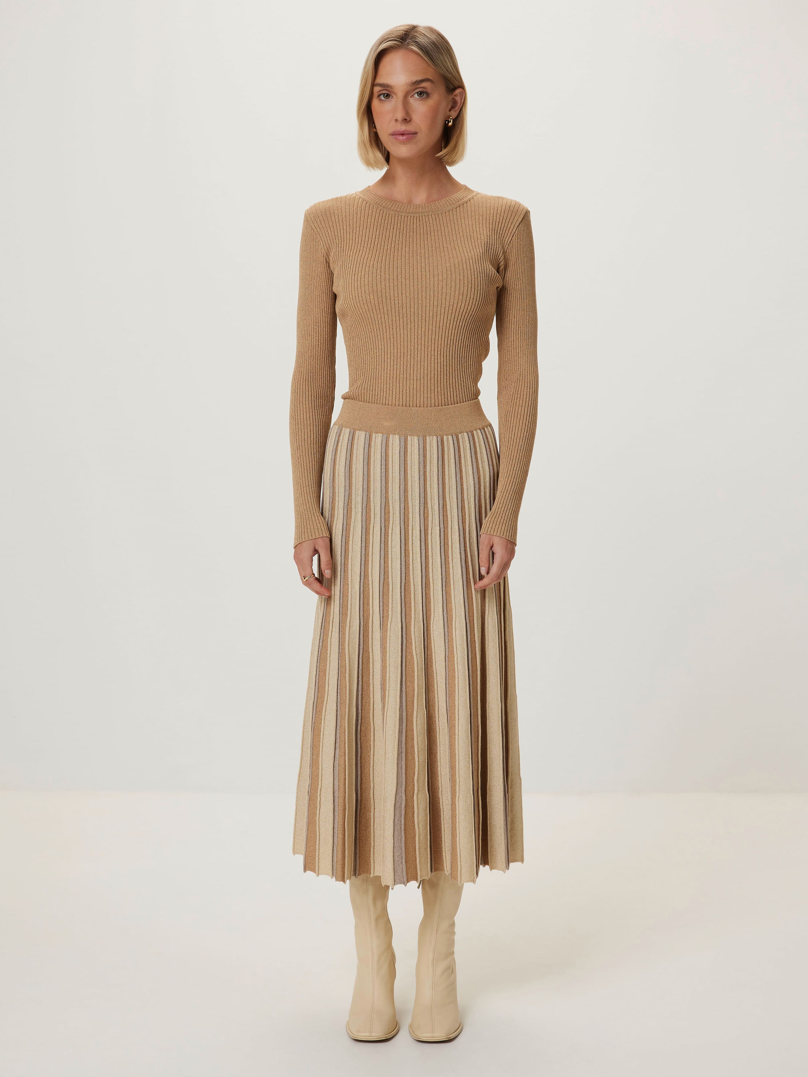 Lurex Savanna Knit Skirt