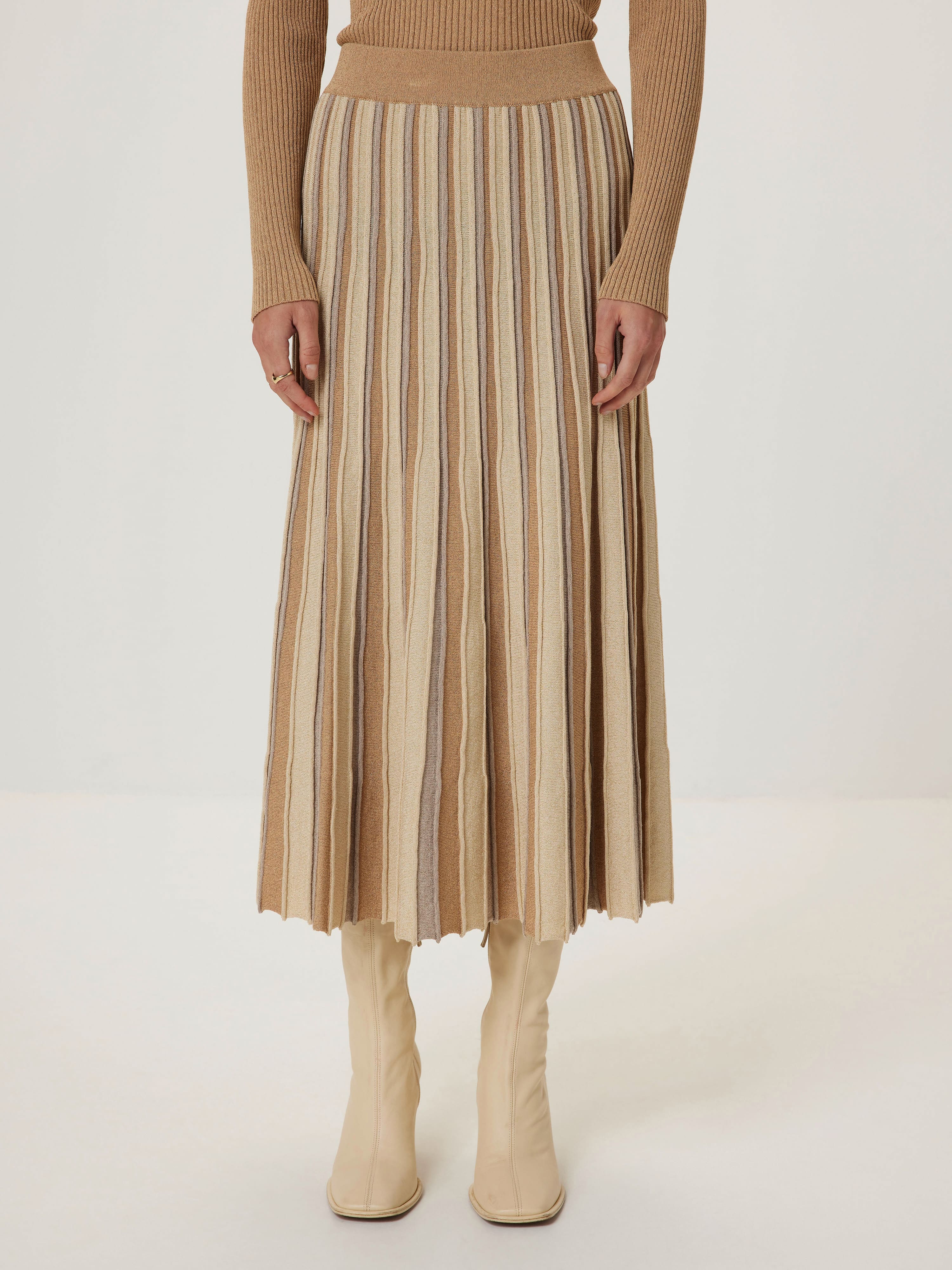 Lurex Savanna Knit Skirt