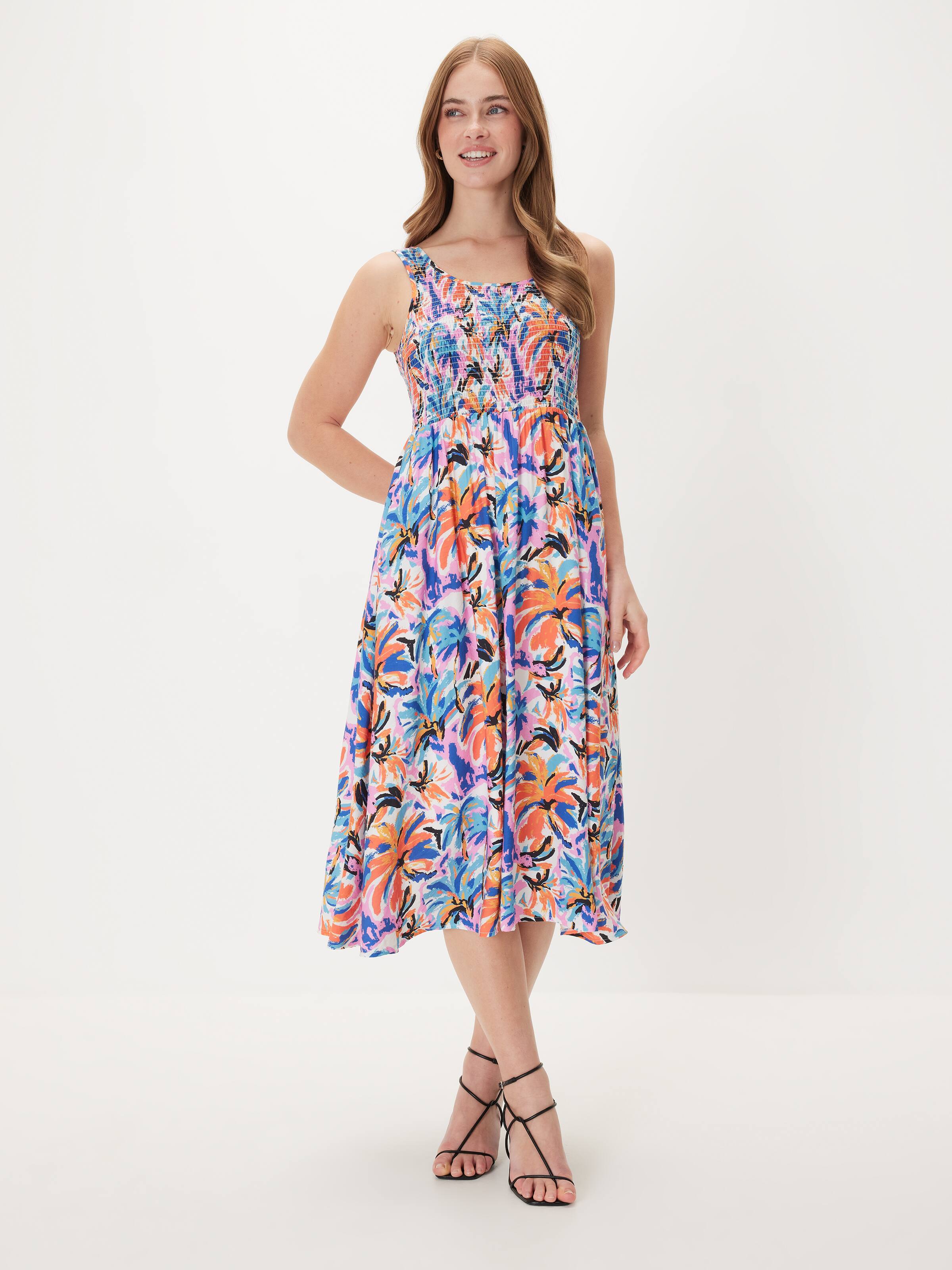 Sally Shirred Dress