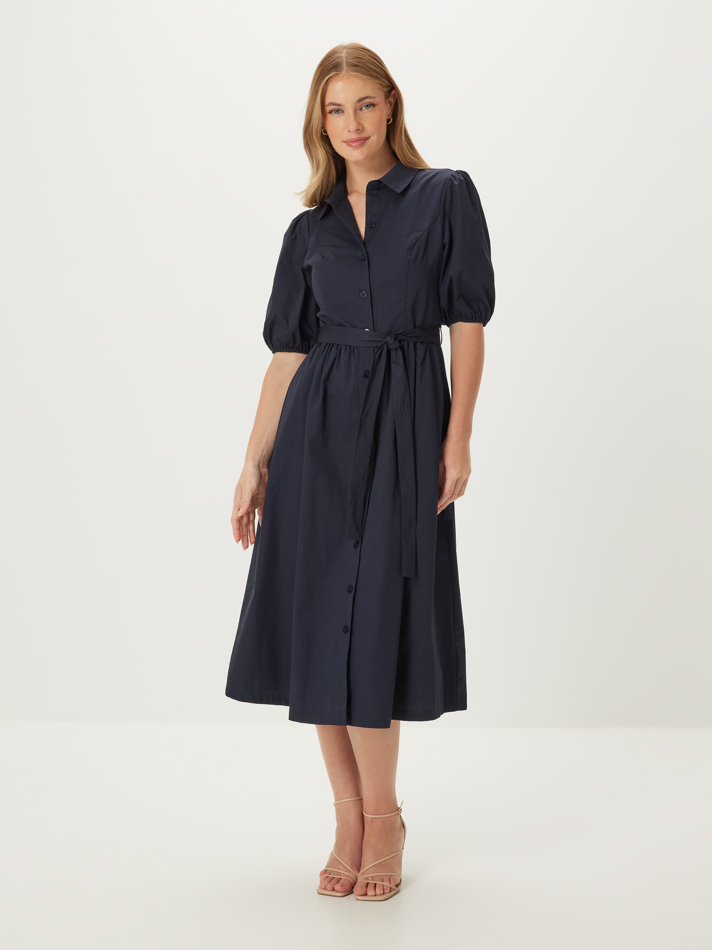 Pia Poplin Midi Dress