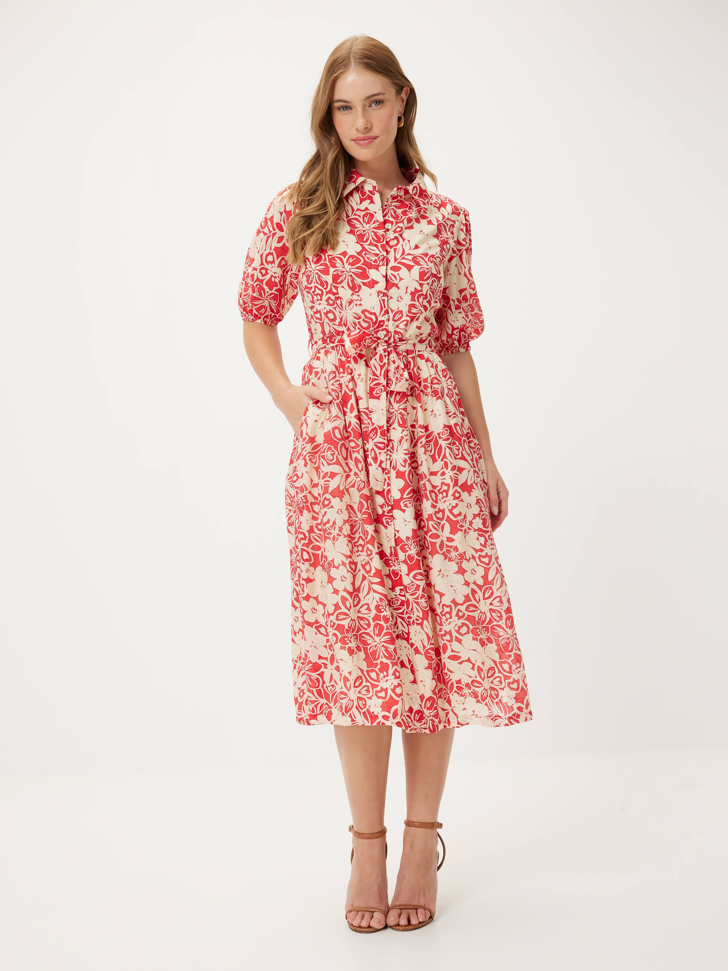 Pia Poplin Midi Dress