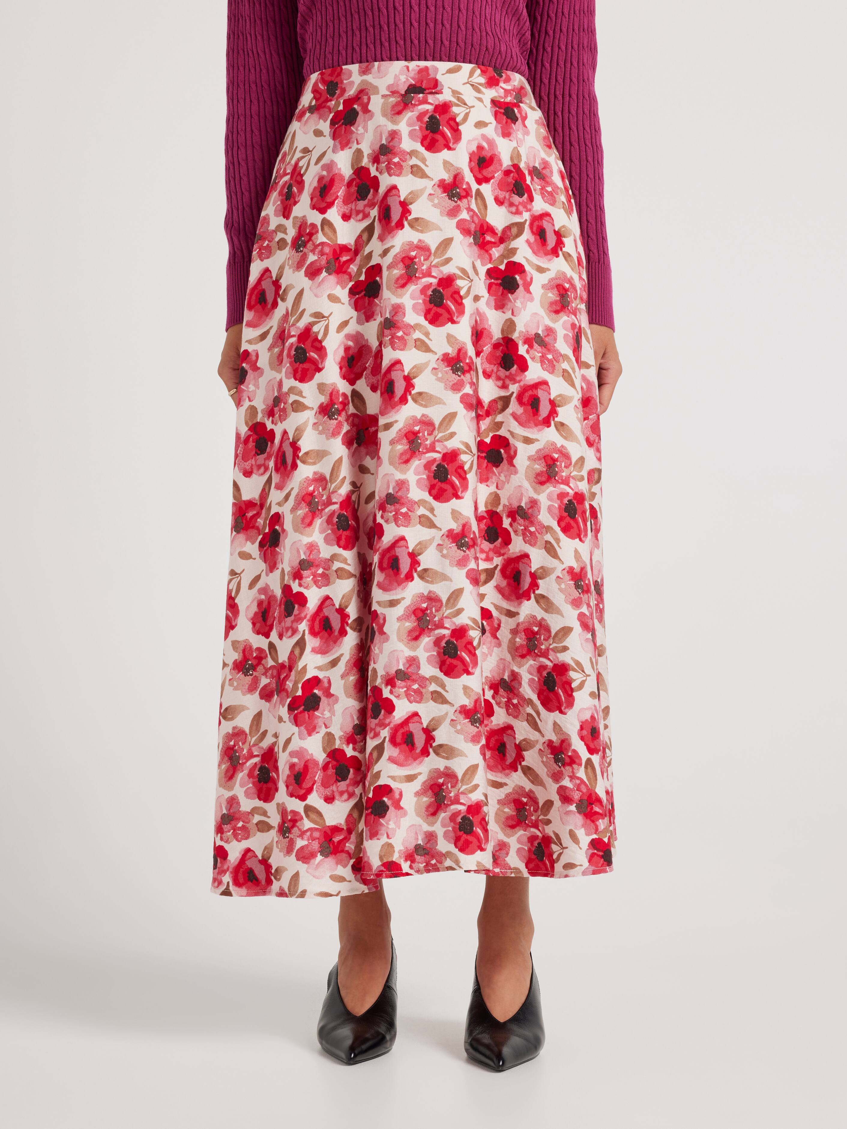 Midi Belted Skirt