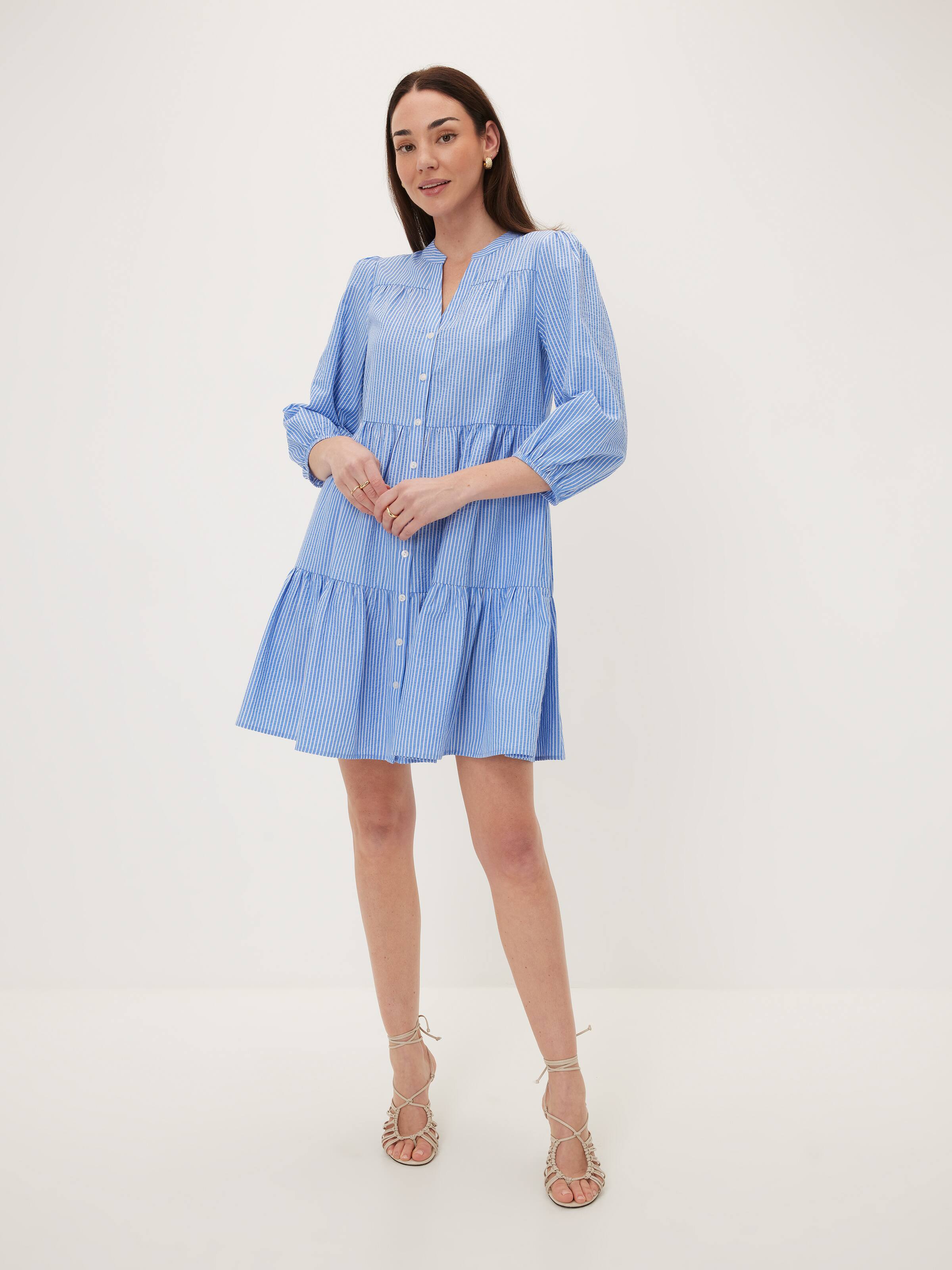 Ellie Tiered Shirt Dress