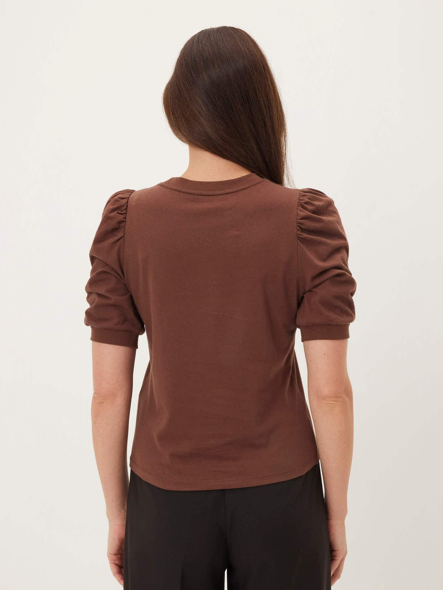 Renee Puff Sleeve Basic Tee