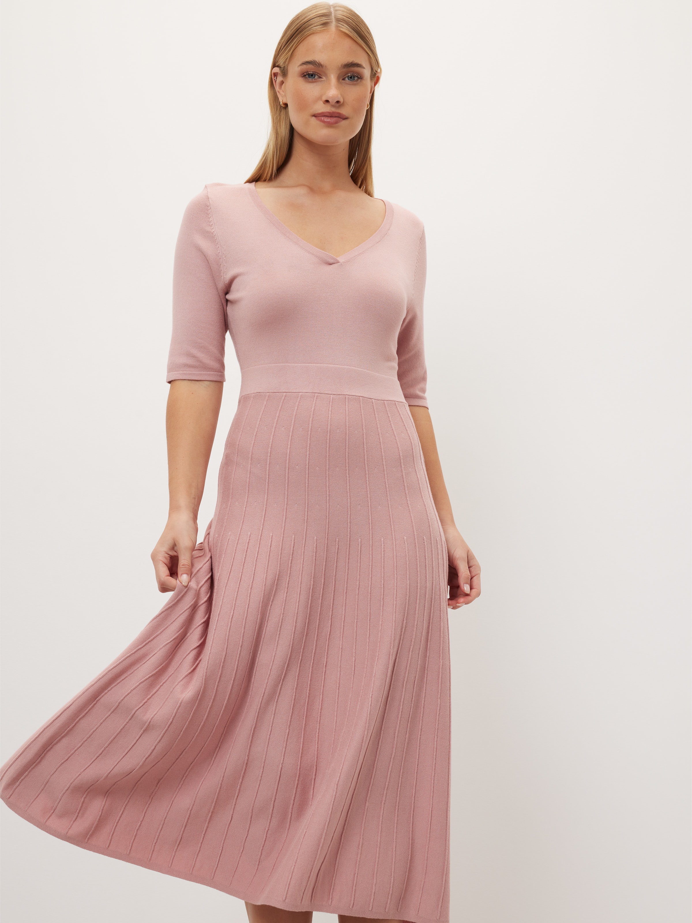 Joey Pleat Knit Dress