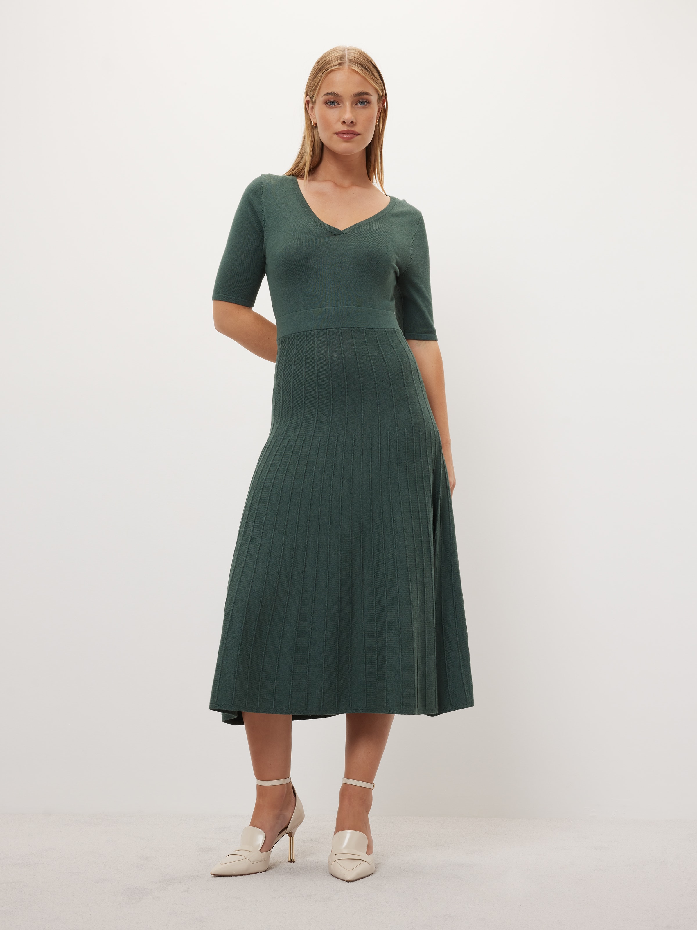 Joey Pleat Knit Dress