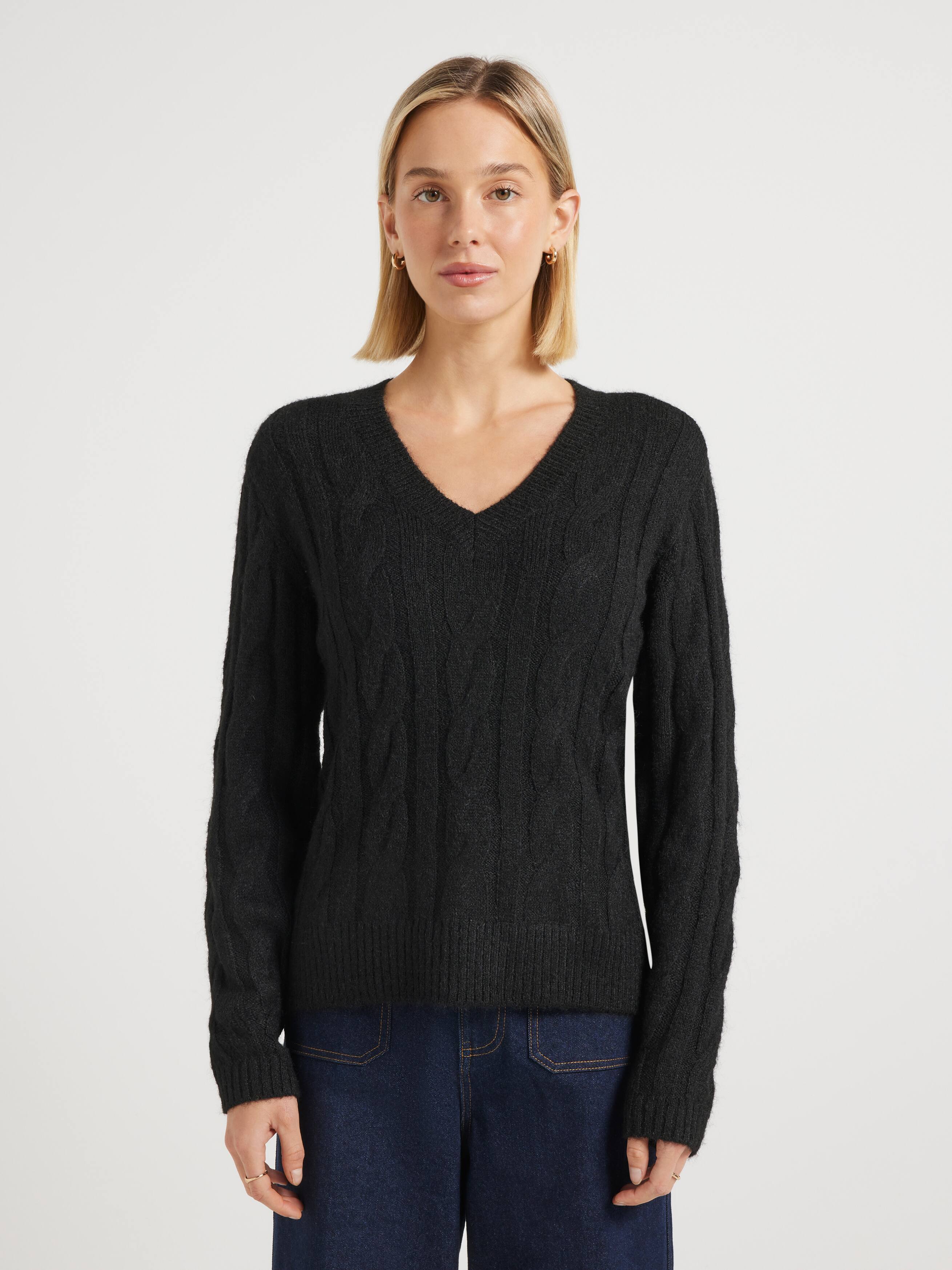 Rach Longline V Neck Knit