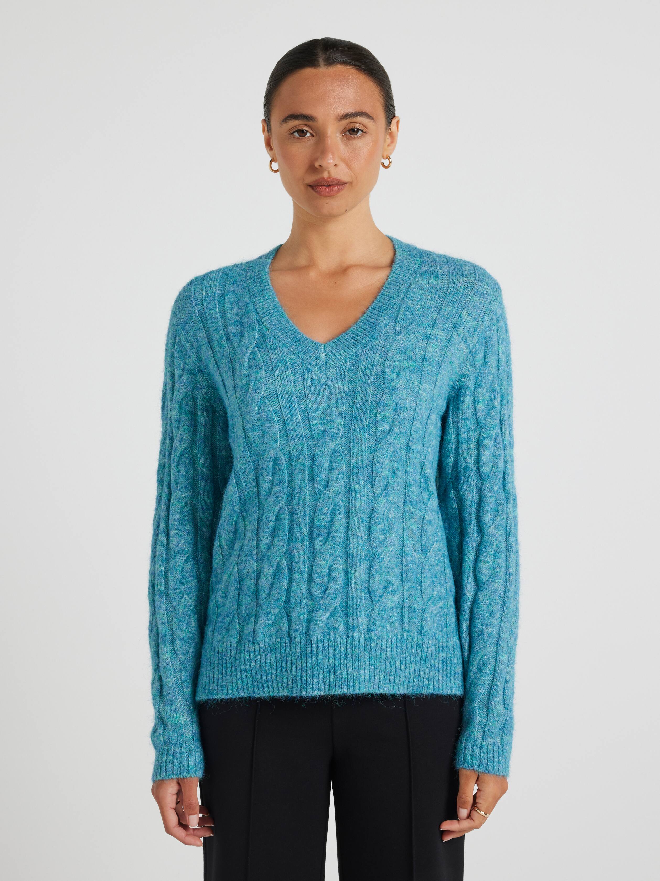 Rach Longline V Neck Knit