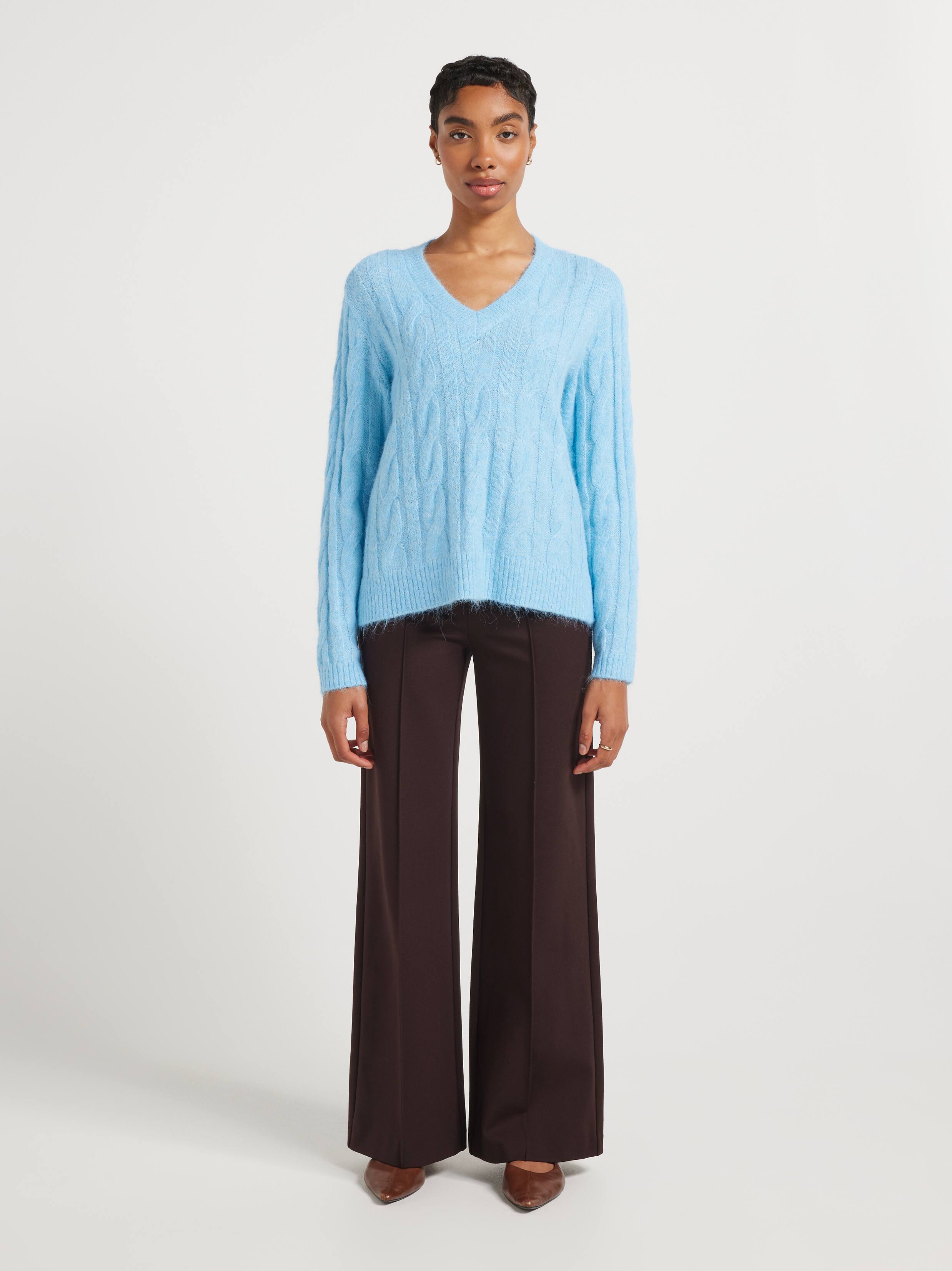 Rach Longline V Neck Knit