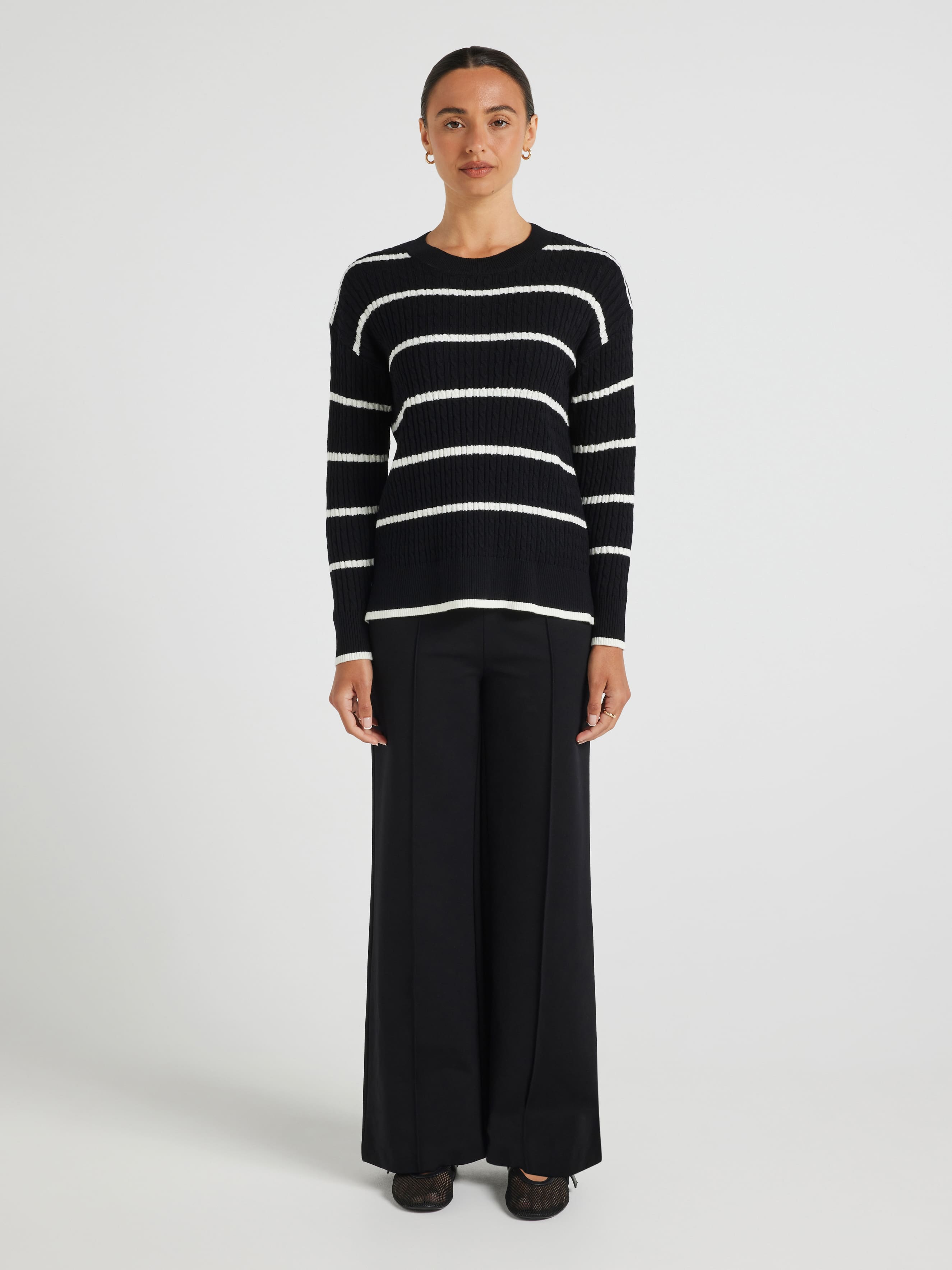Chloe Cable Longline Knit