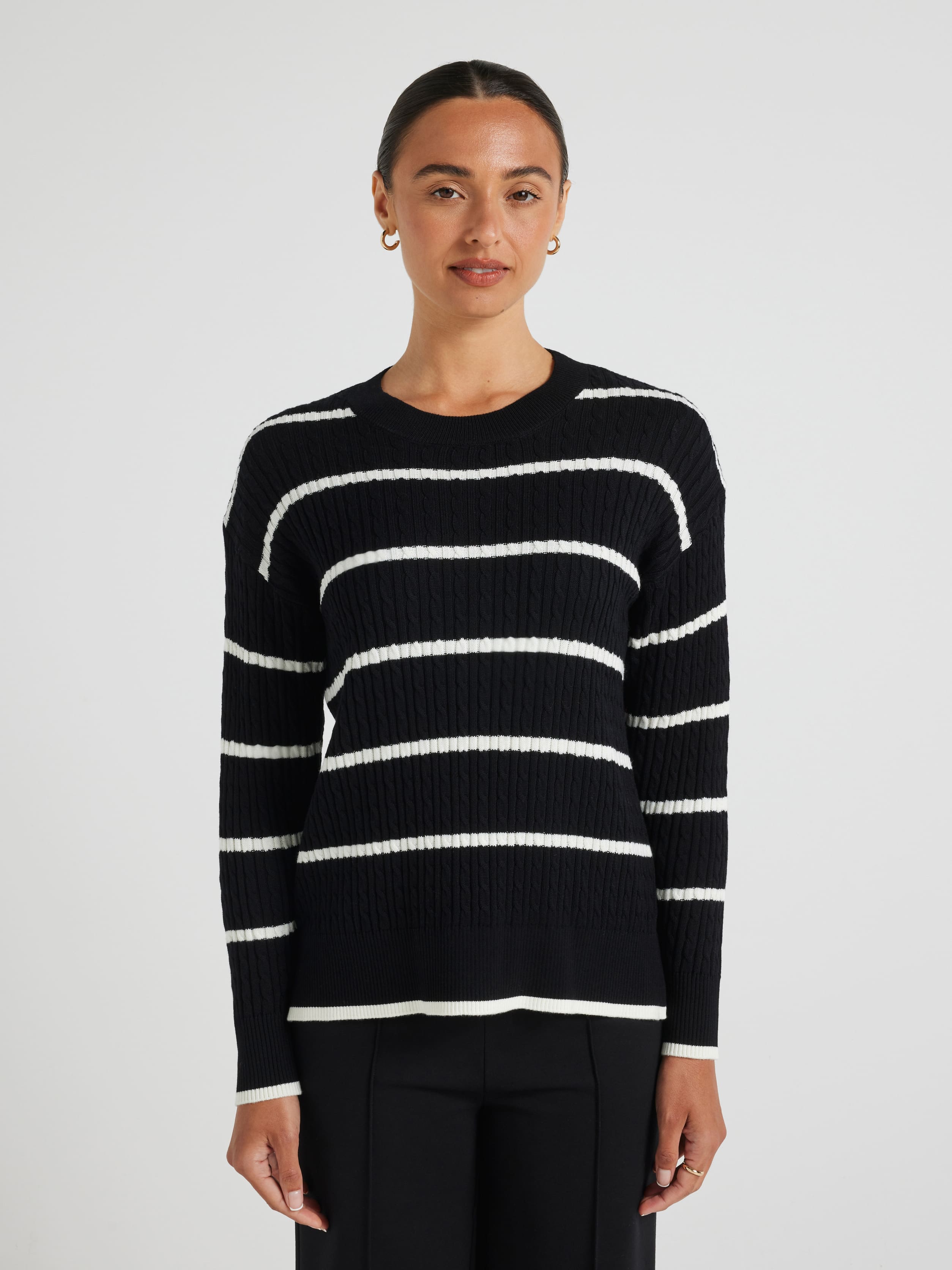 Chloe Cable Longline Knit