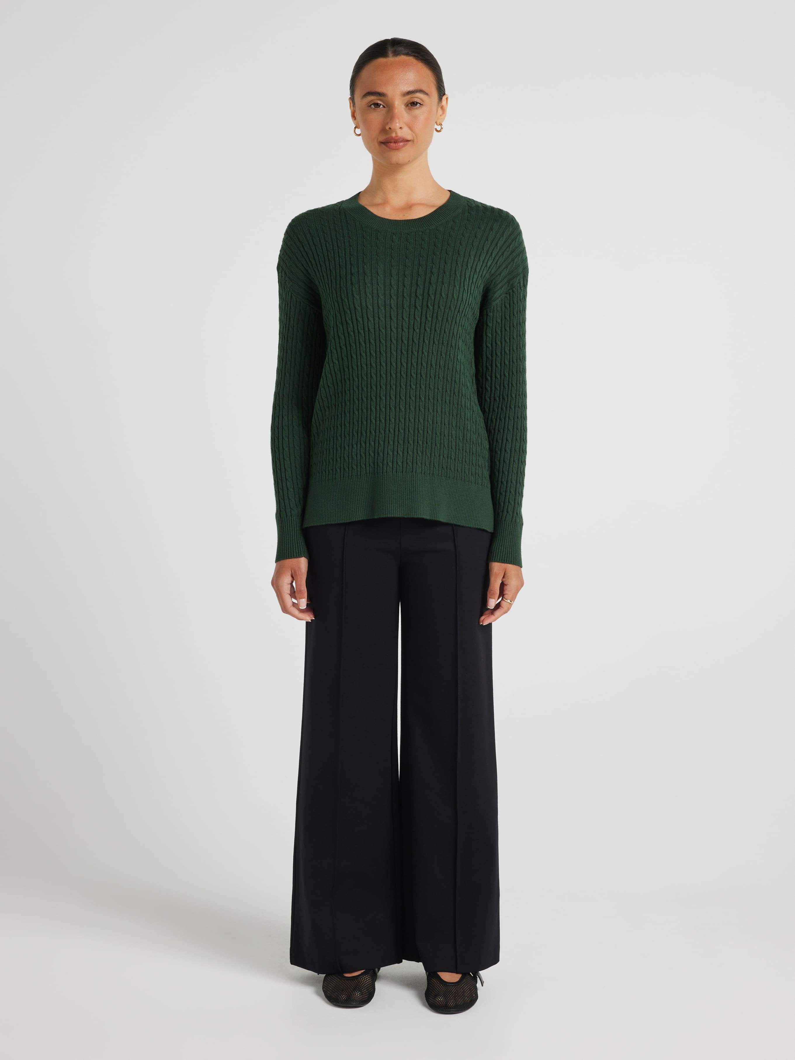 Chloe Cable Longline Knit