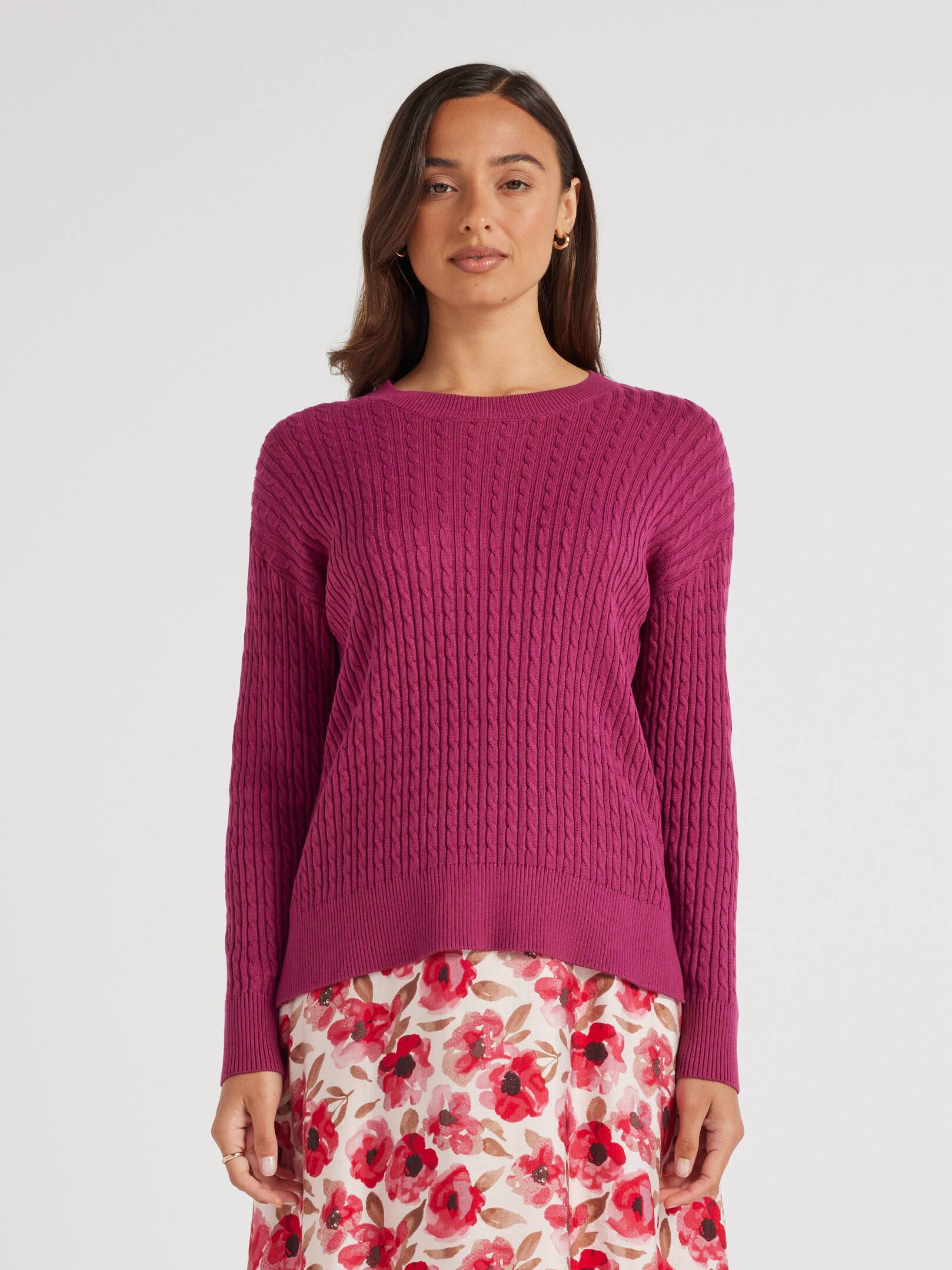Chloe Cable Longline Knit