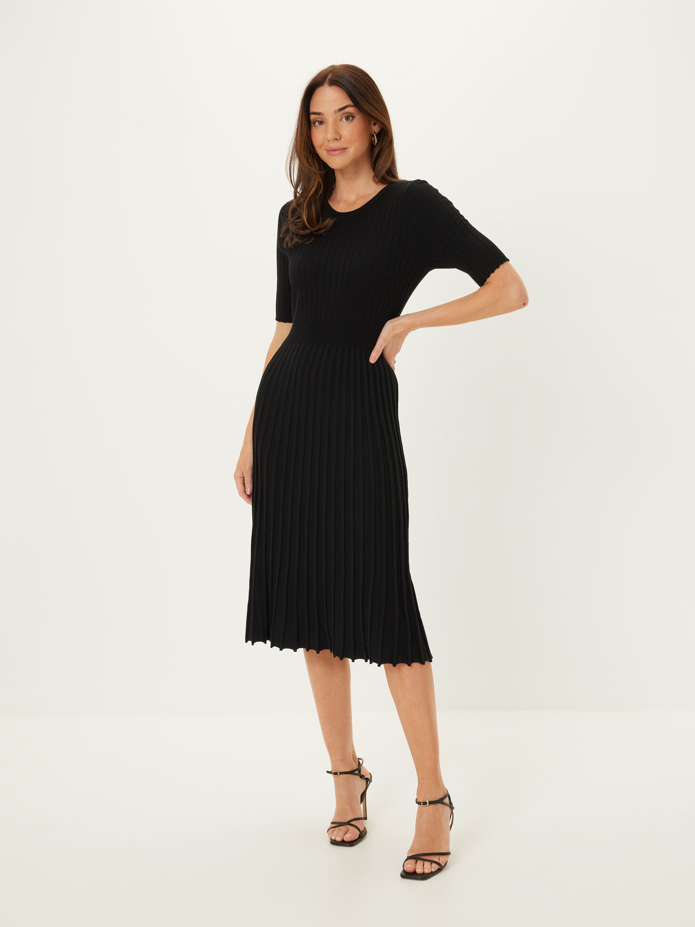 Samantha Pleat Knit Dress
