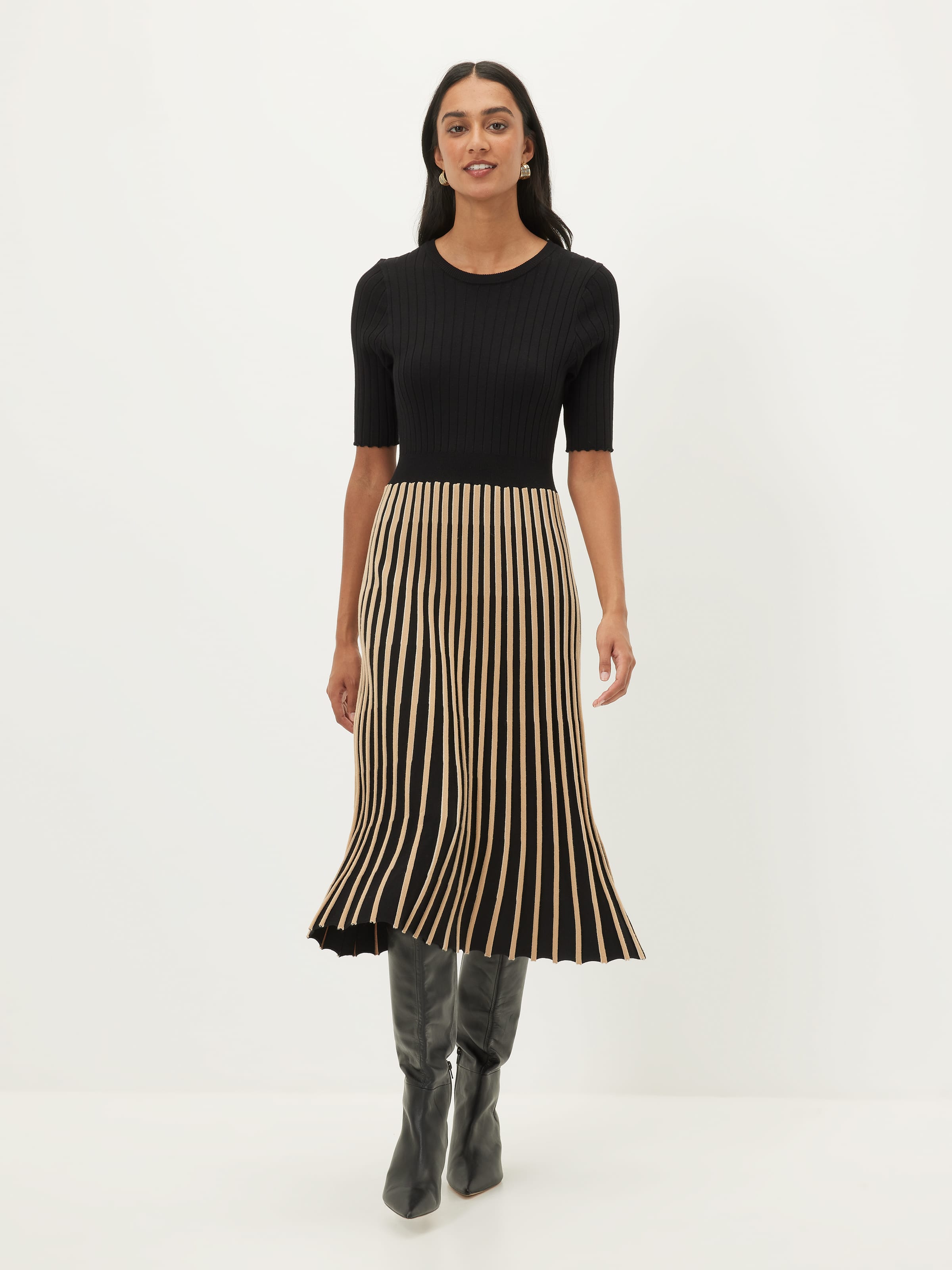 Samantha Pleat Knit Dress