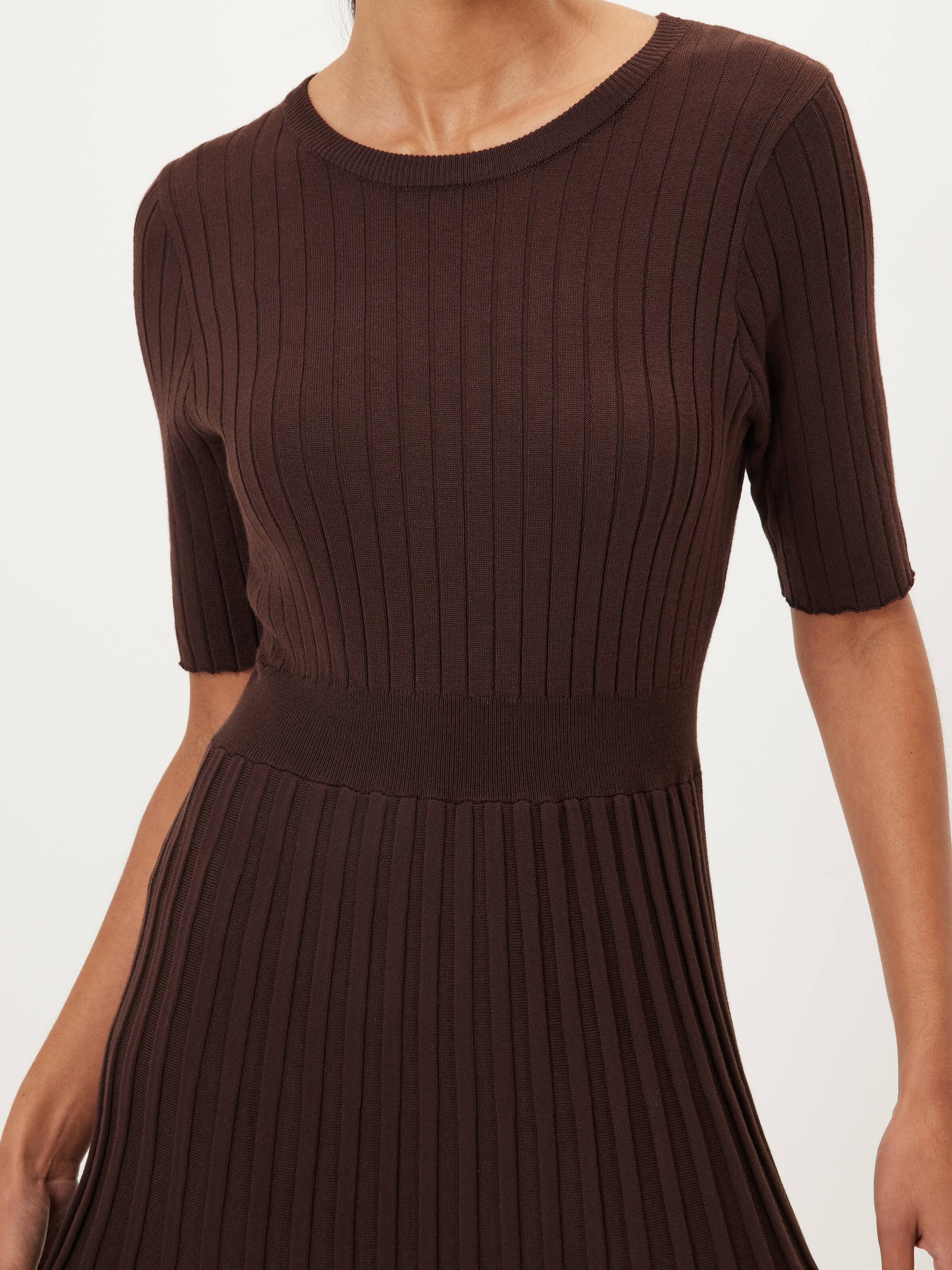 Samantha Pleat Knit Dress