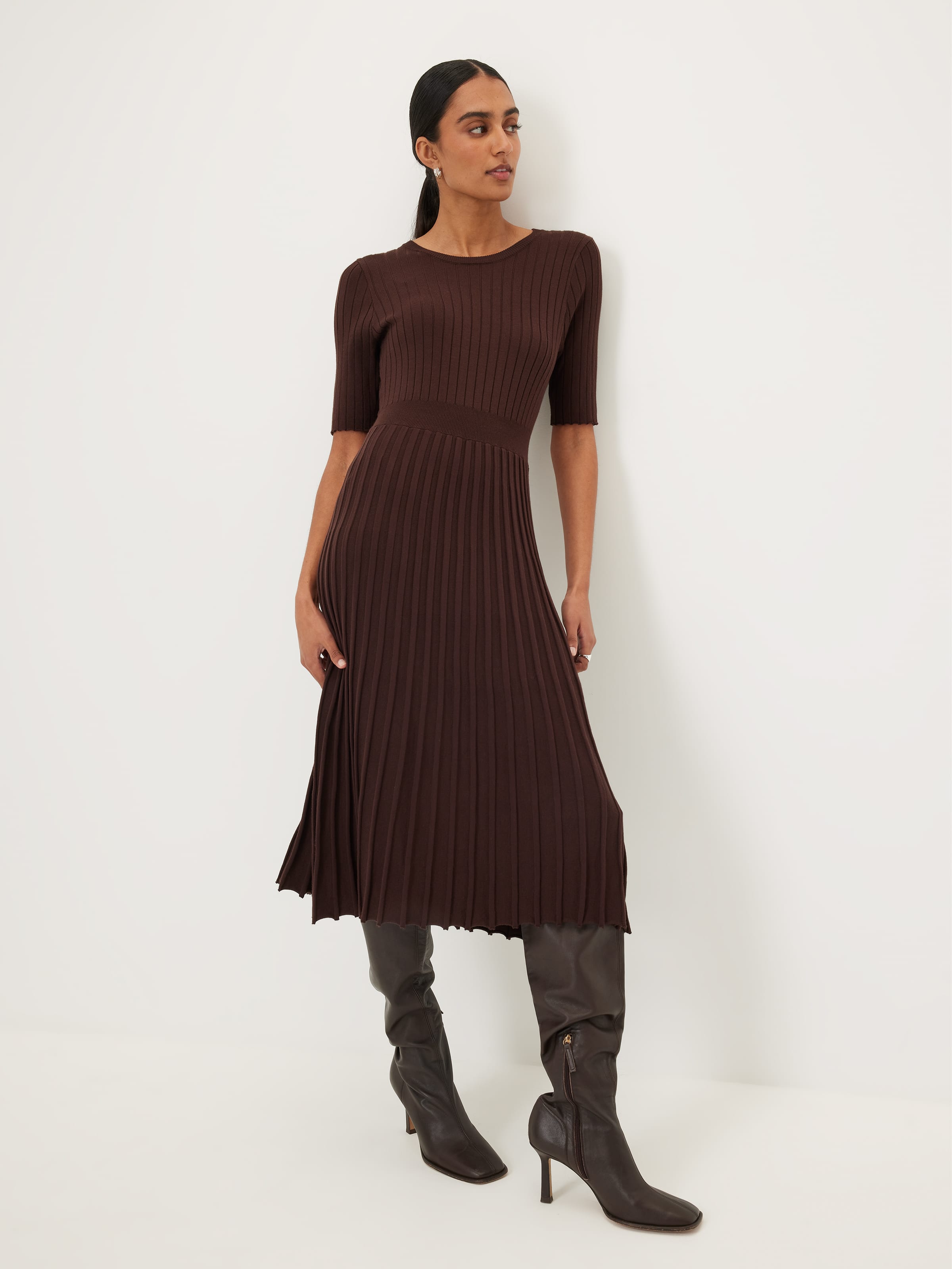 Samantha Pleat Knit Dress