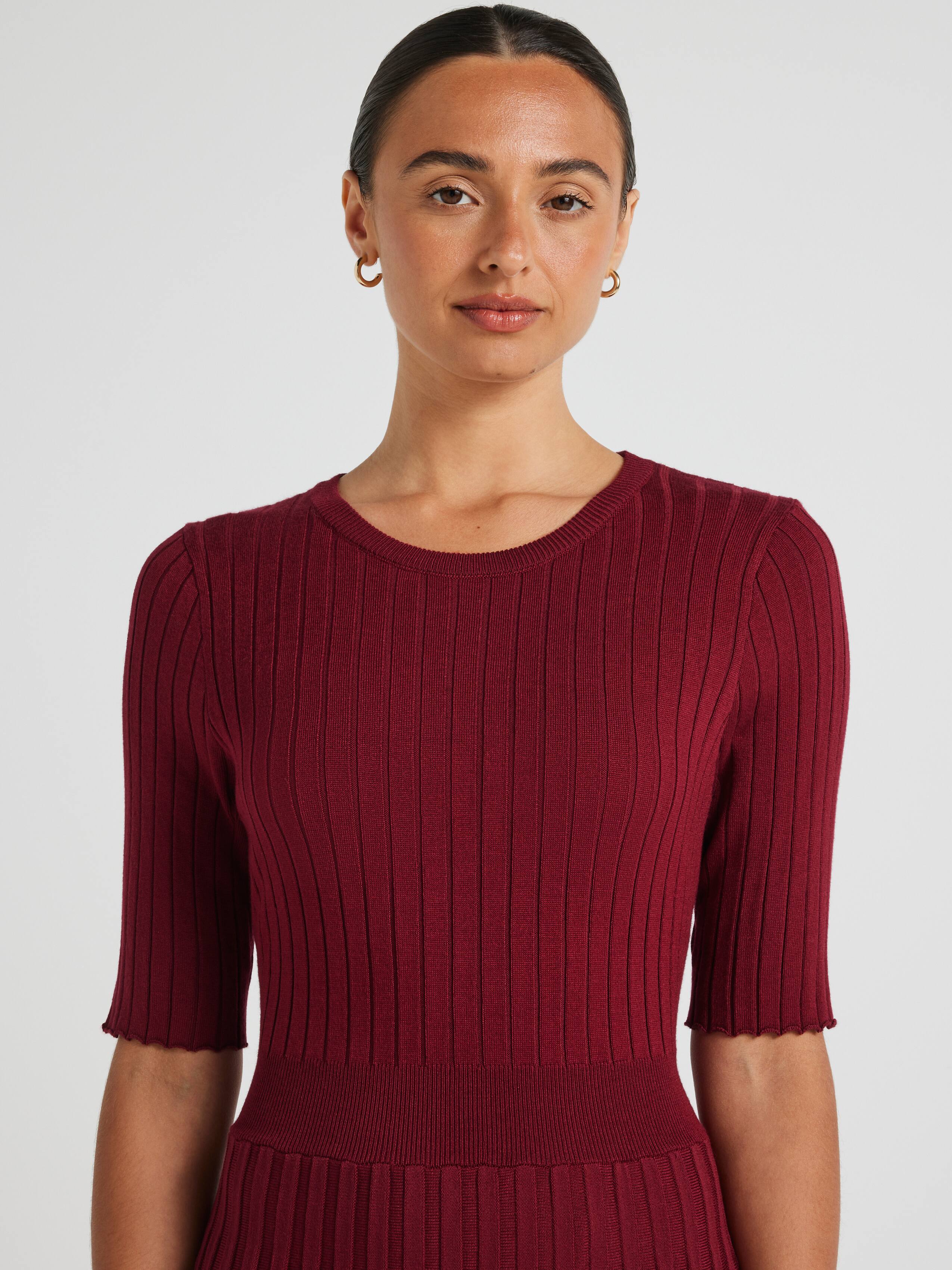 Samantha Pleat Knit Dress