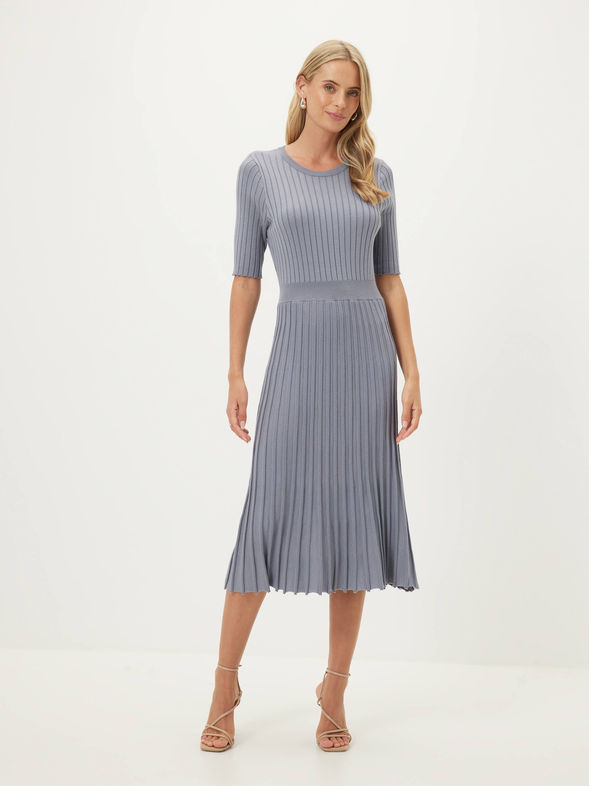 Samantha Pleat Knit Dress