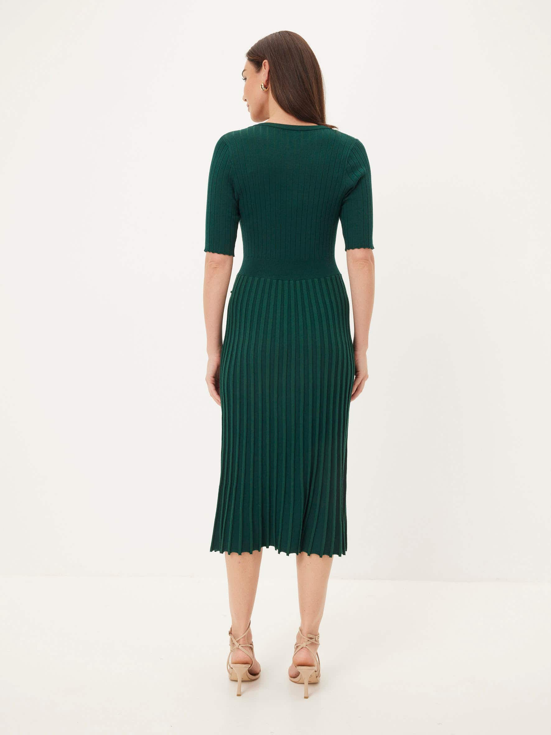 Samantha Pleat Knit Dress