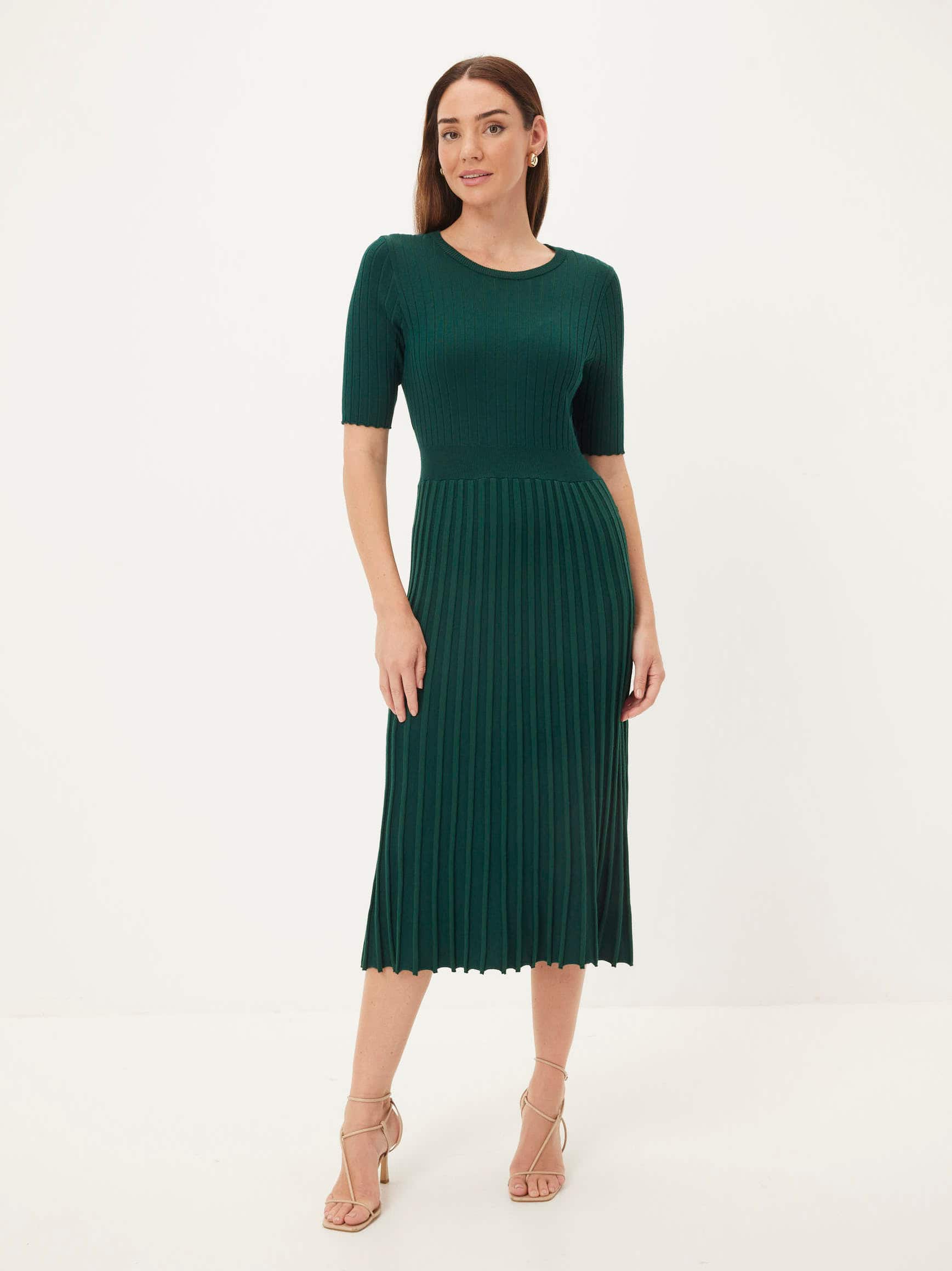 Samantha Pleat Knit Dress