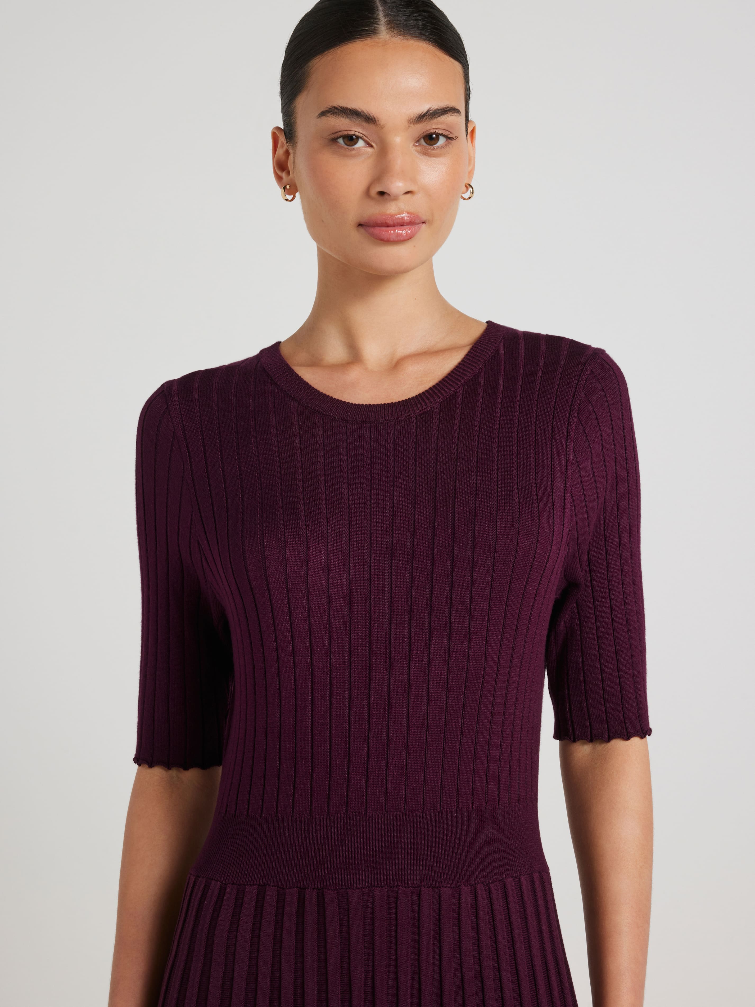Samantha Pleat Knit Dress