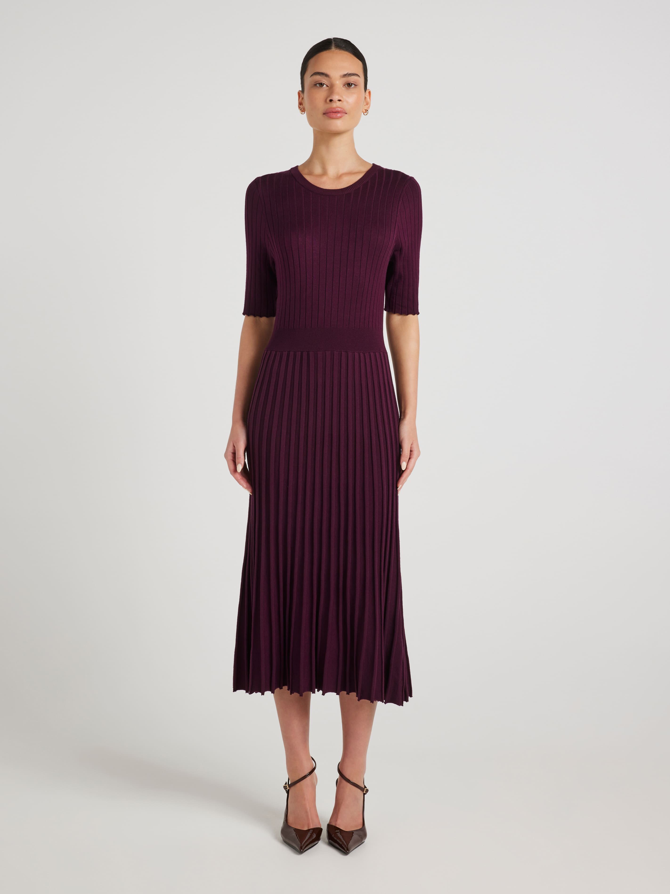 Samantha Pleat Knit Dress