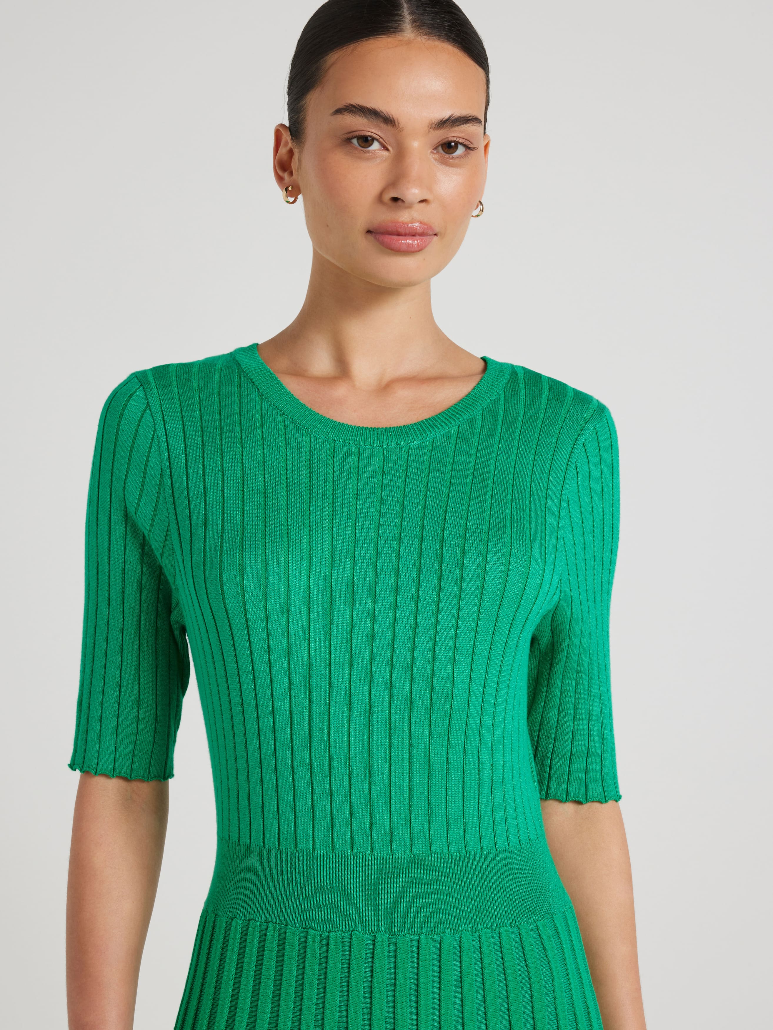 Samantha Pleat Knit Dress