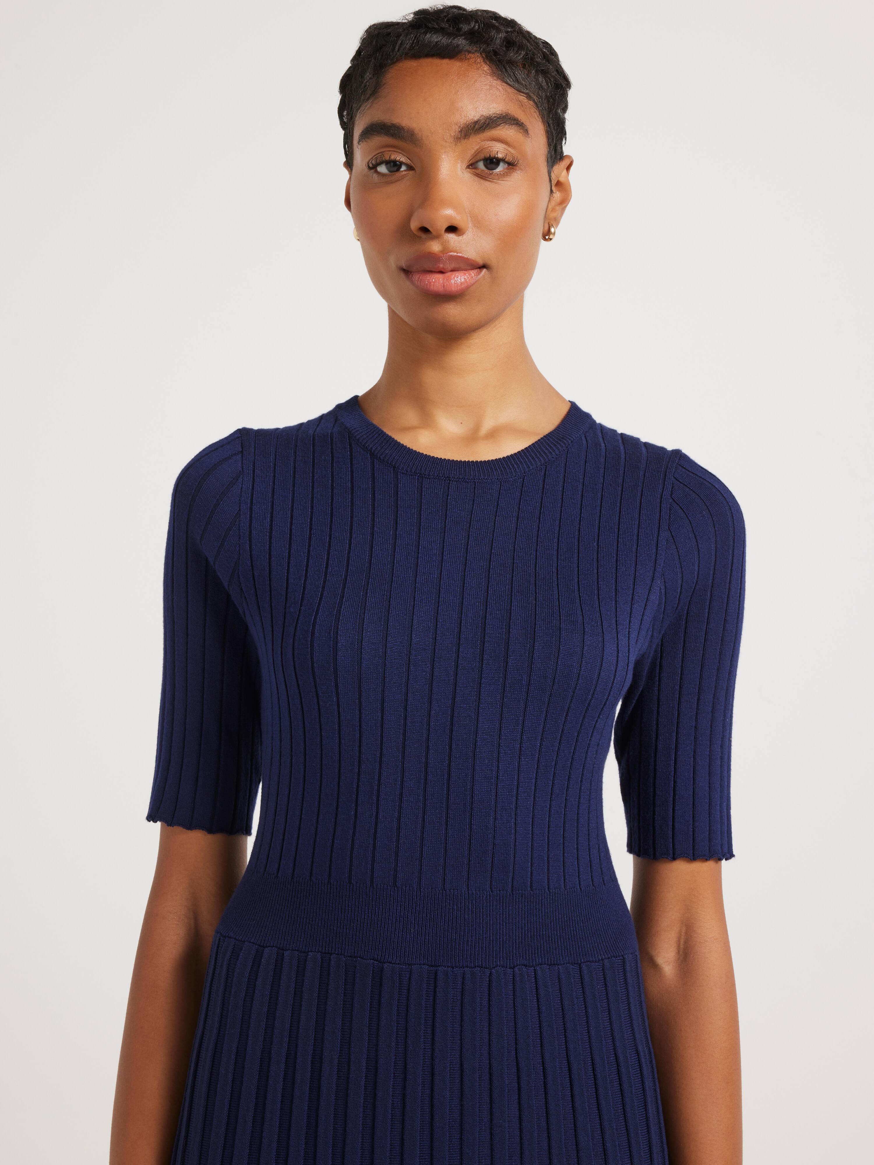 Samantha Pleat Knit Dress