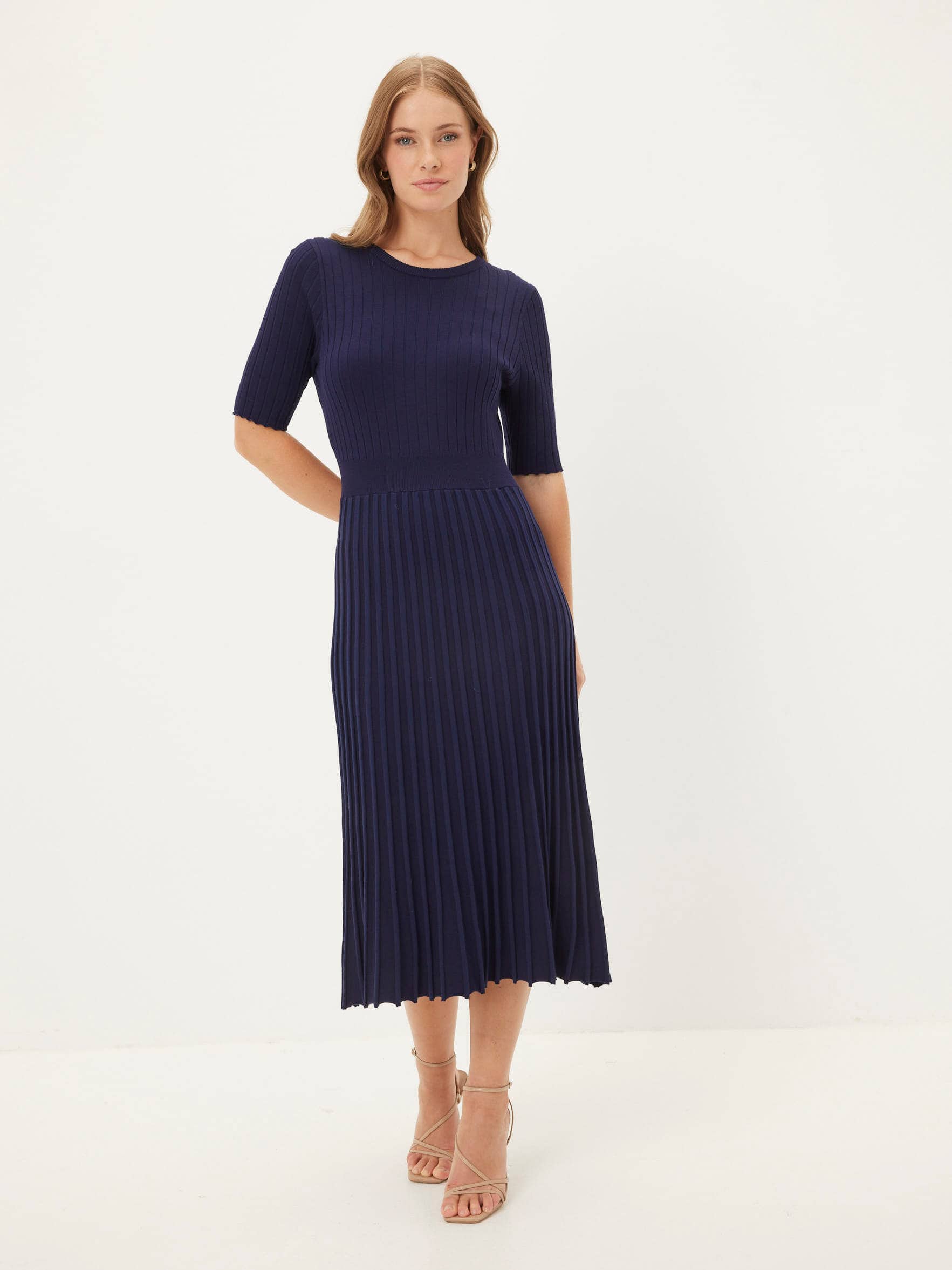 Samantha Pleat Knit Dress