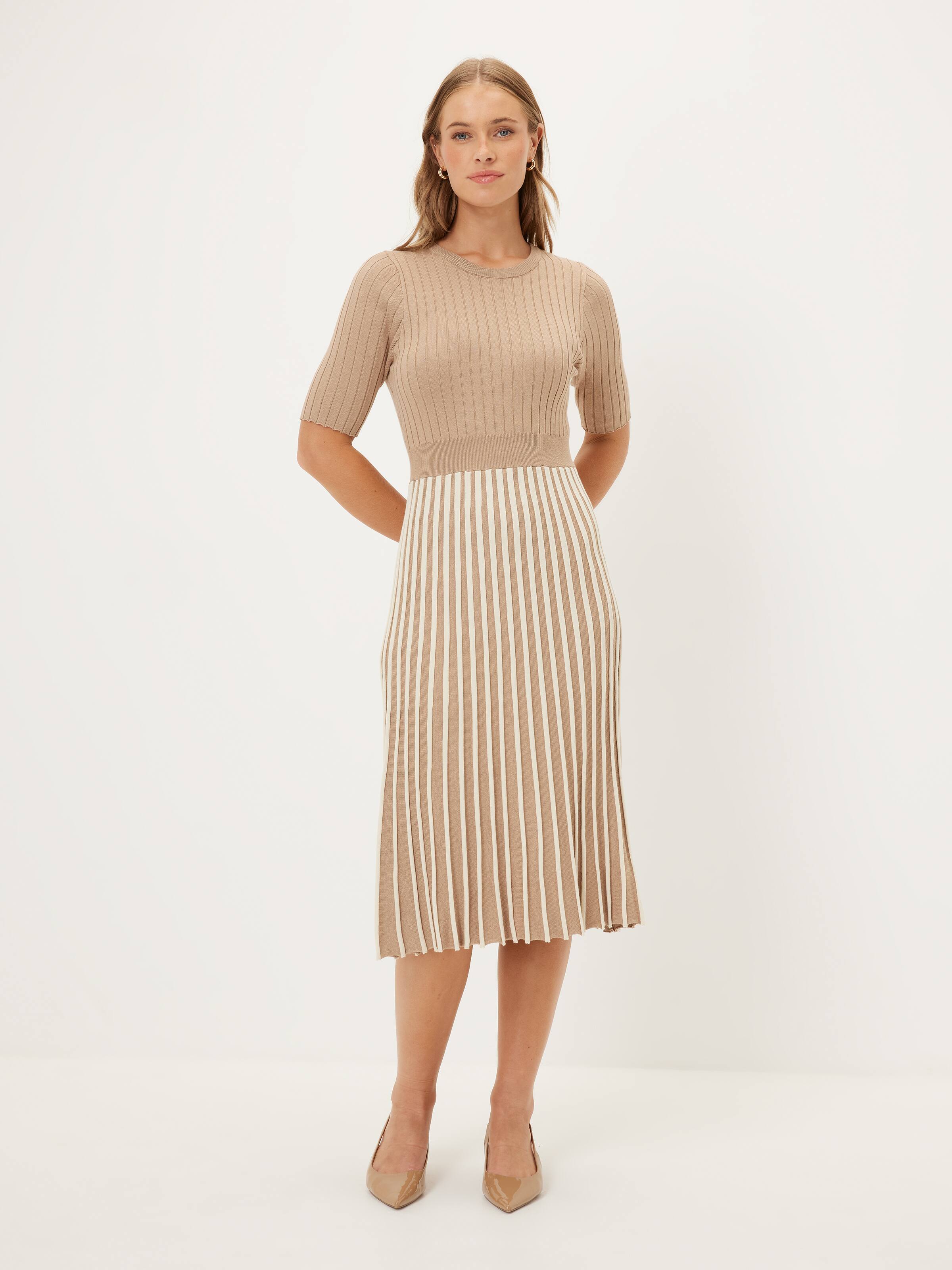 Samantha Pleat Knit Dress