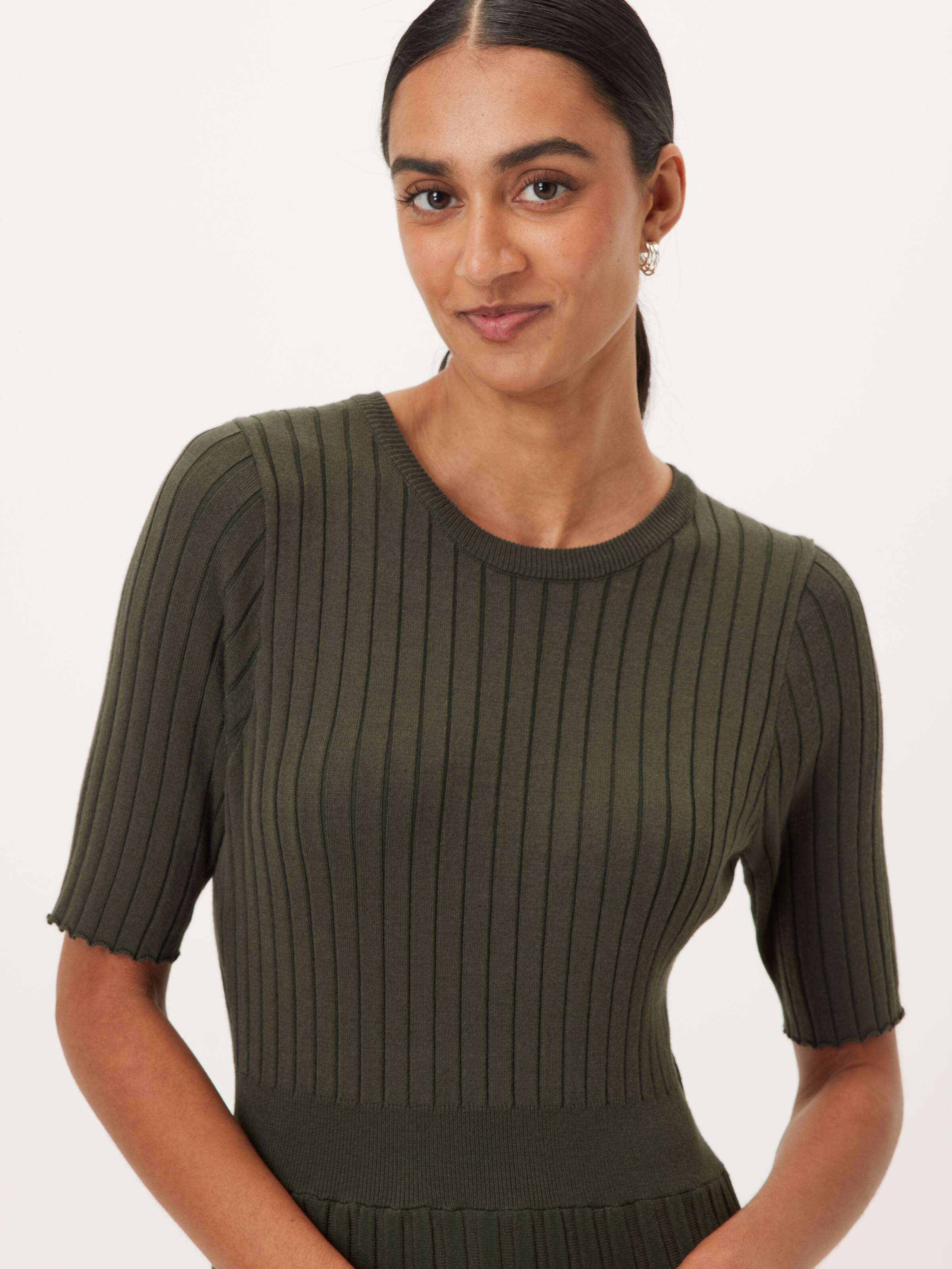 Samantha Pleat Knit Dress