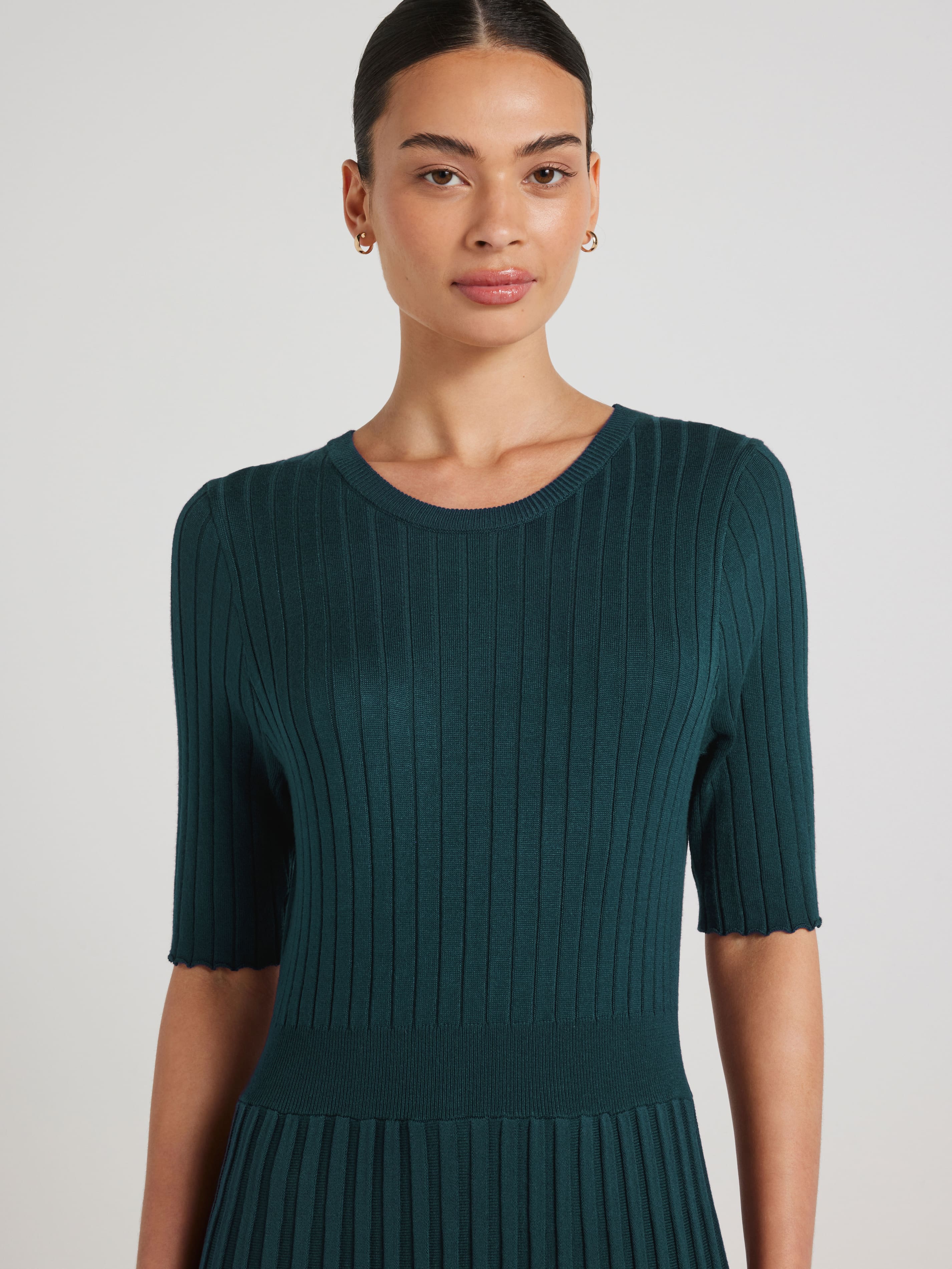 Samantha Pleat Knit Dress