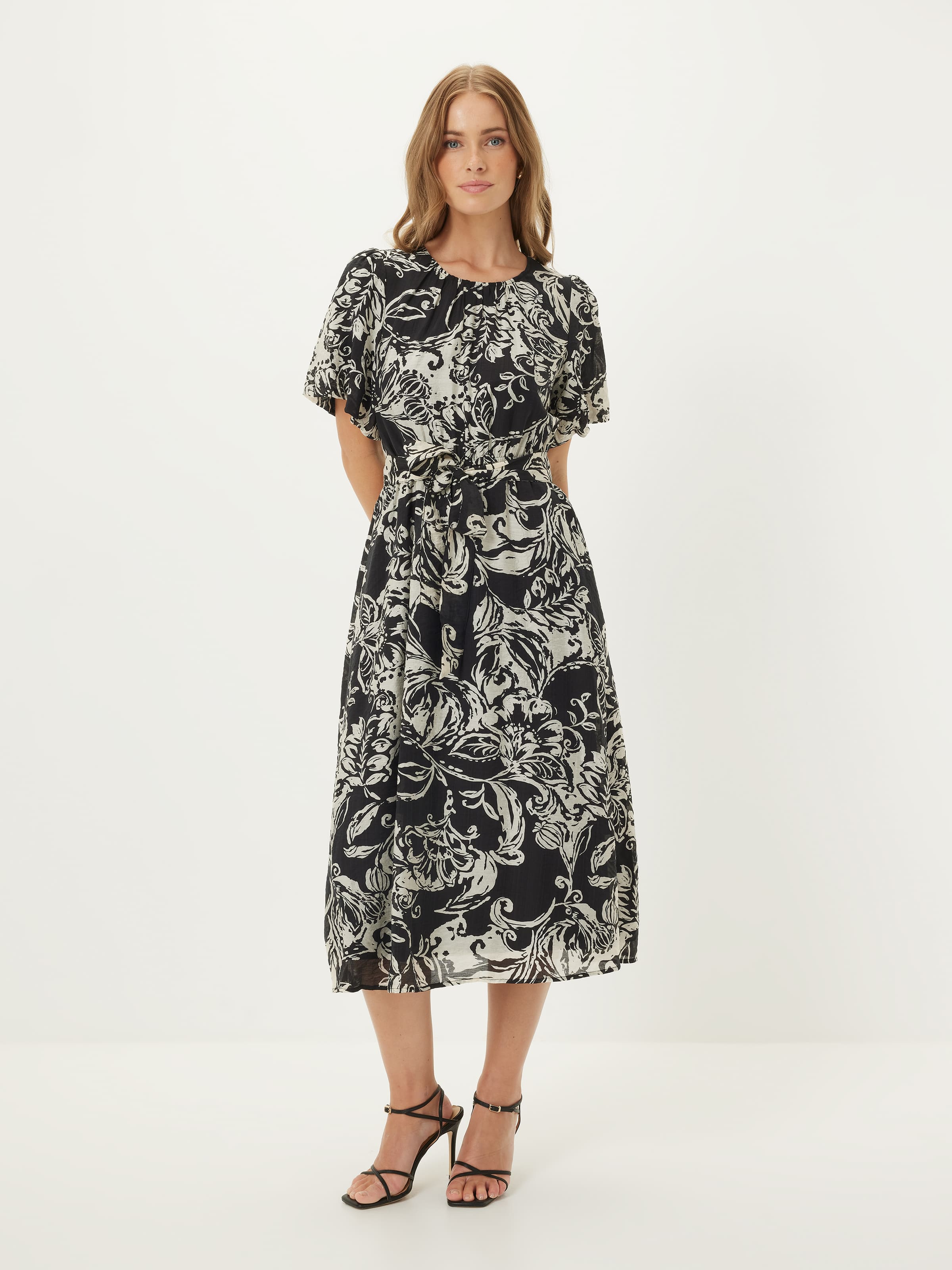 Cass Textured Midi Dress